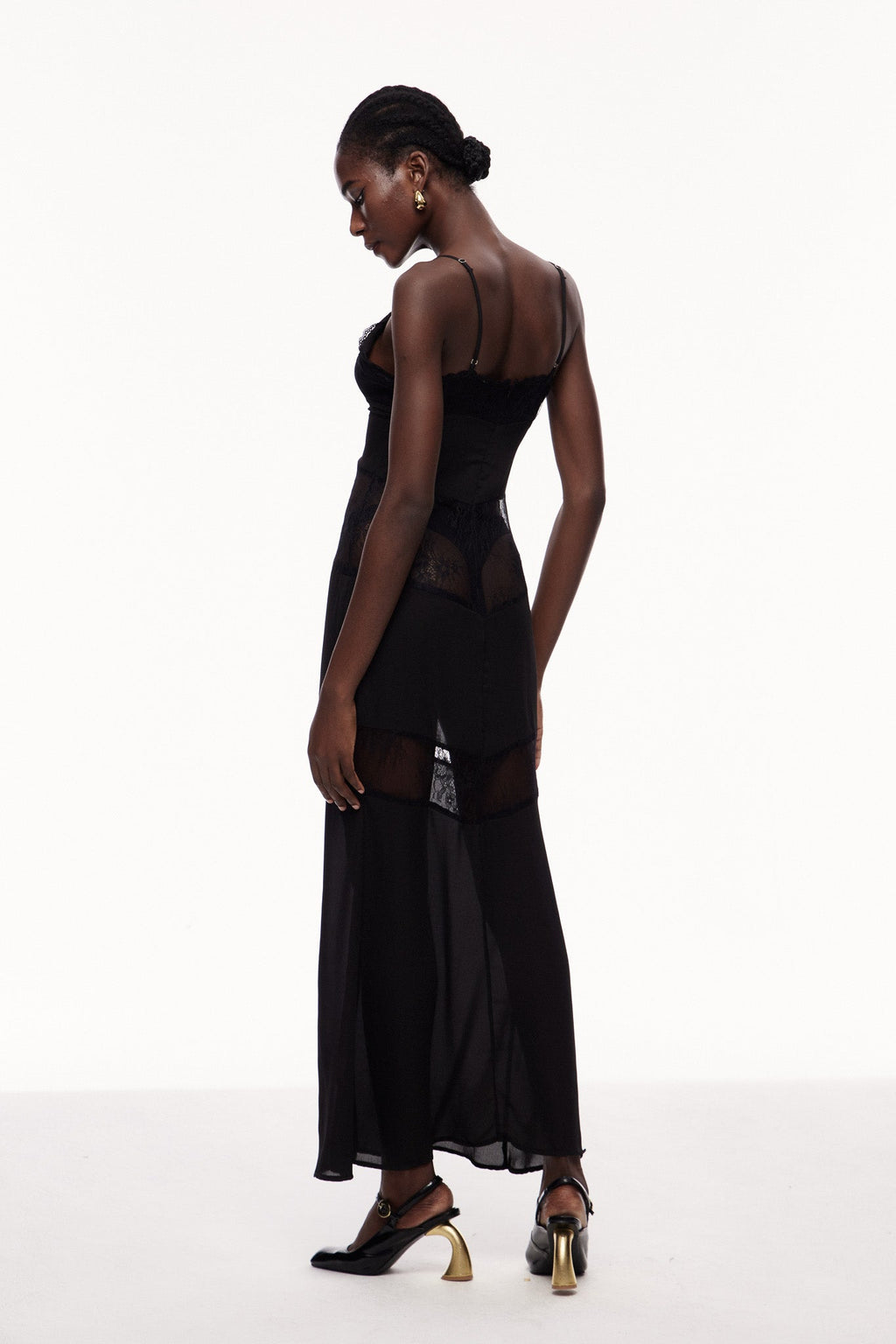 Bernal Lace Cutout Floral Maxi Dress