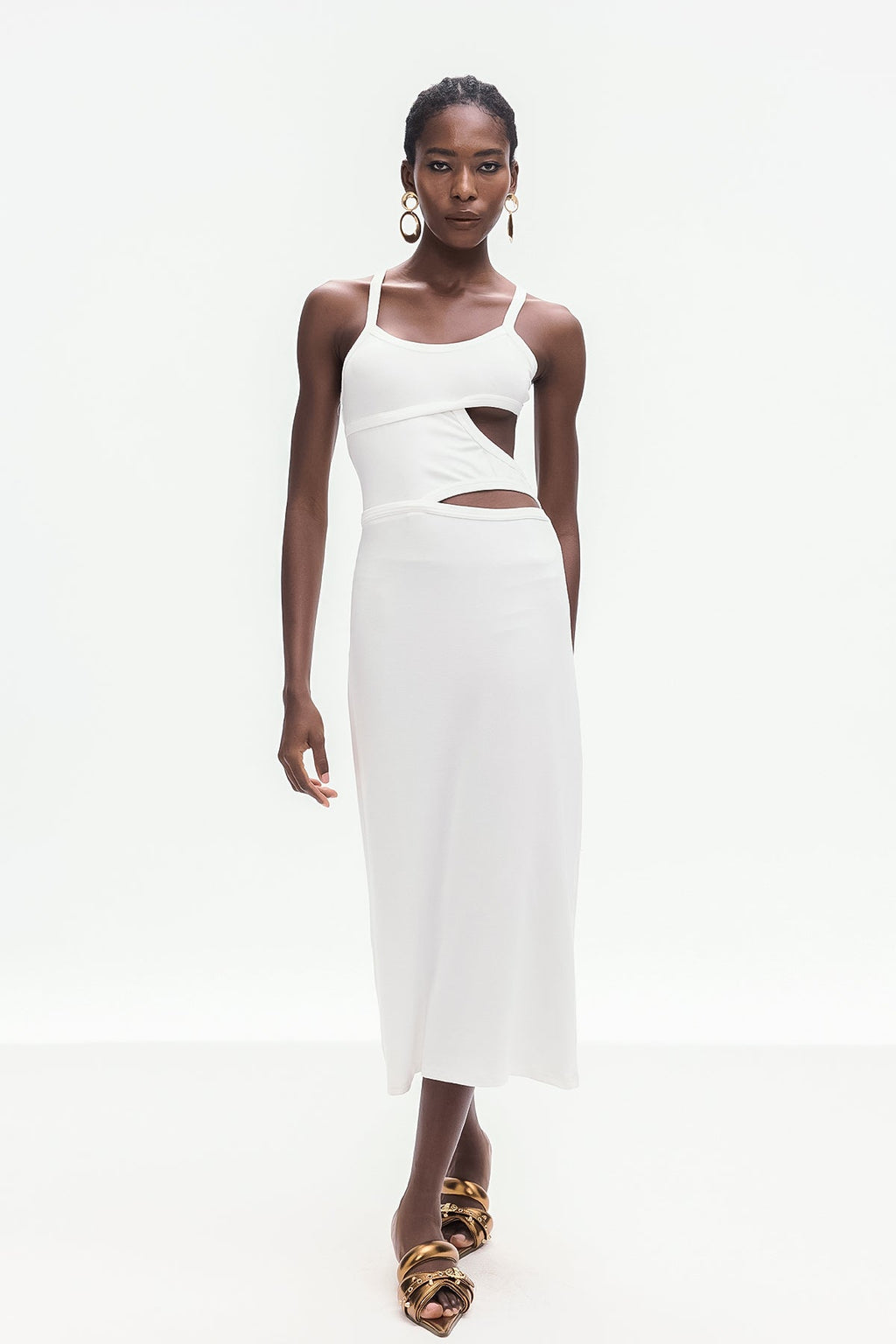 Berny Cutout Spaghetti Maxi Dress