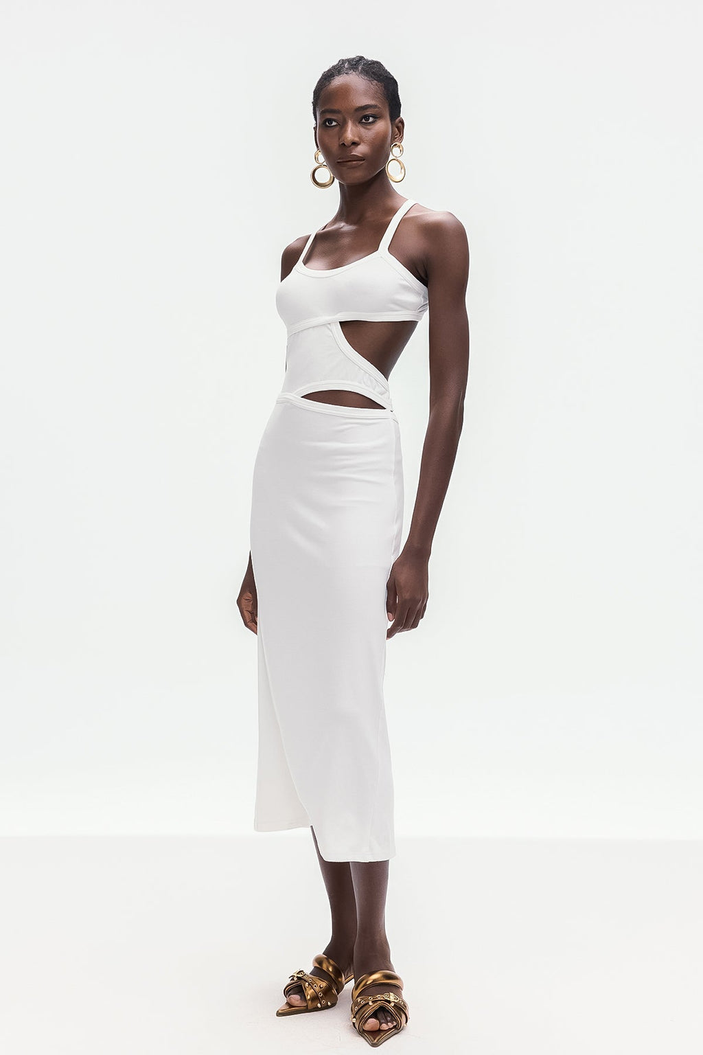 Berny Cutout Spaghetti Maxi Dress