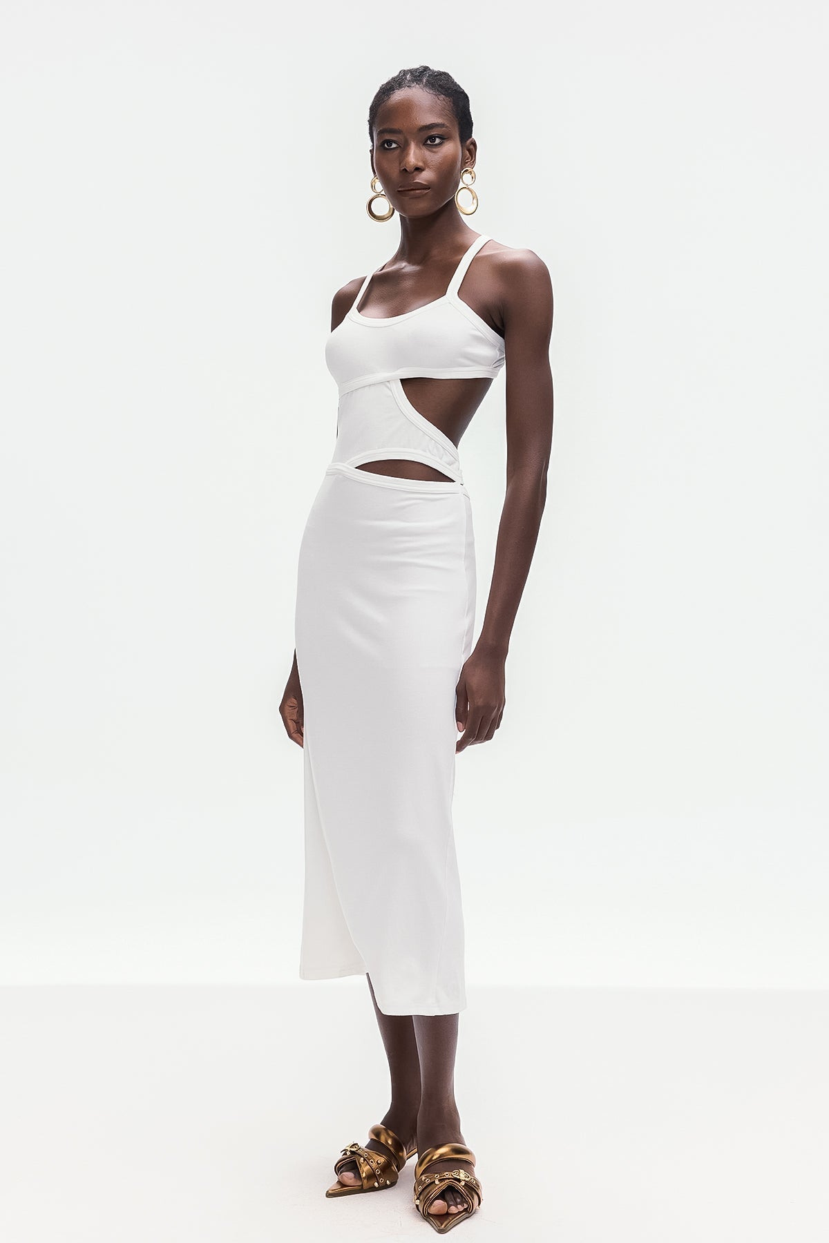 Berny Cutout Spaghetti Maxi Dress