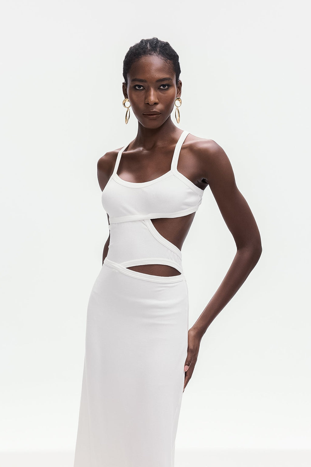 Berny Cutout Spaghetti Maxi Dress