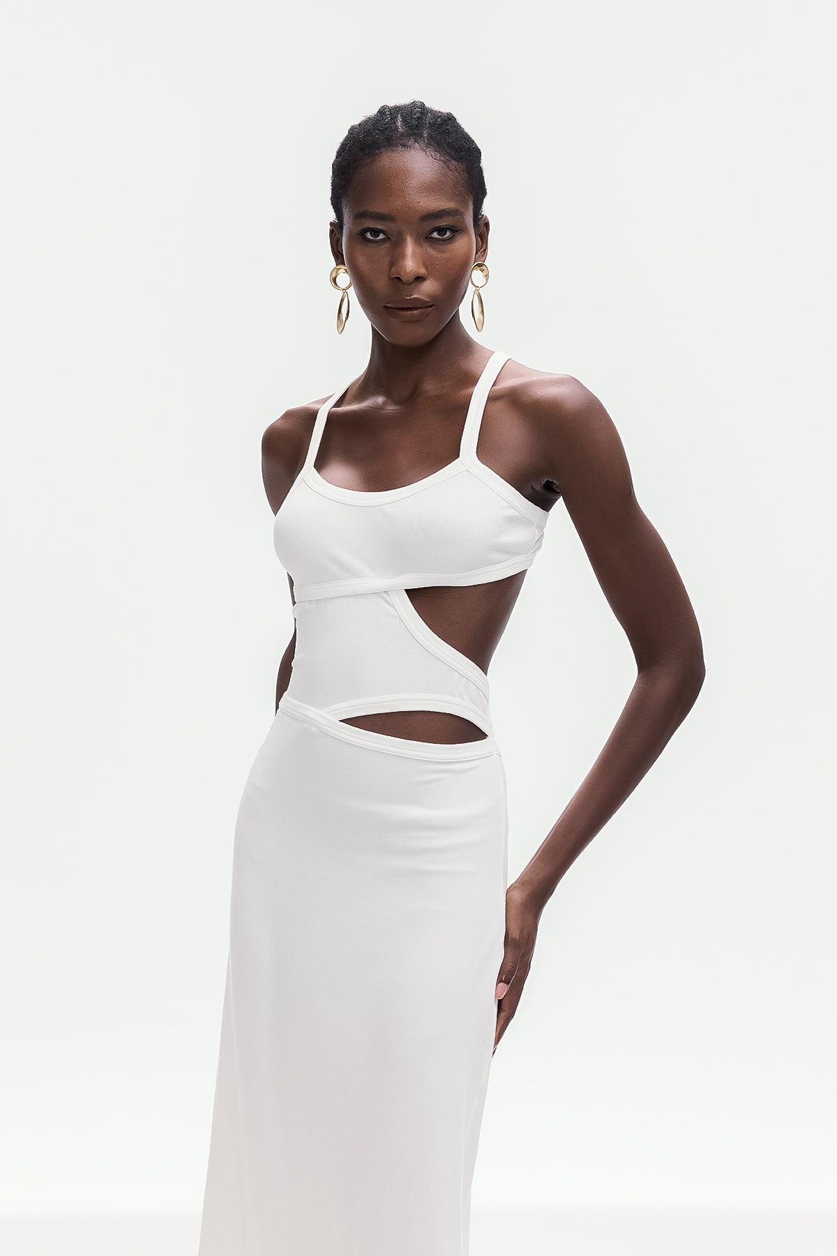 Berny Cutout Spaghetti Maxi Dress