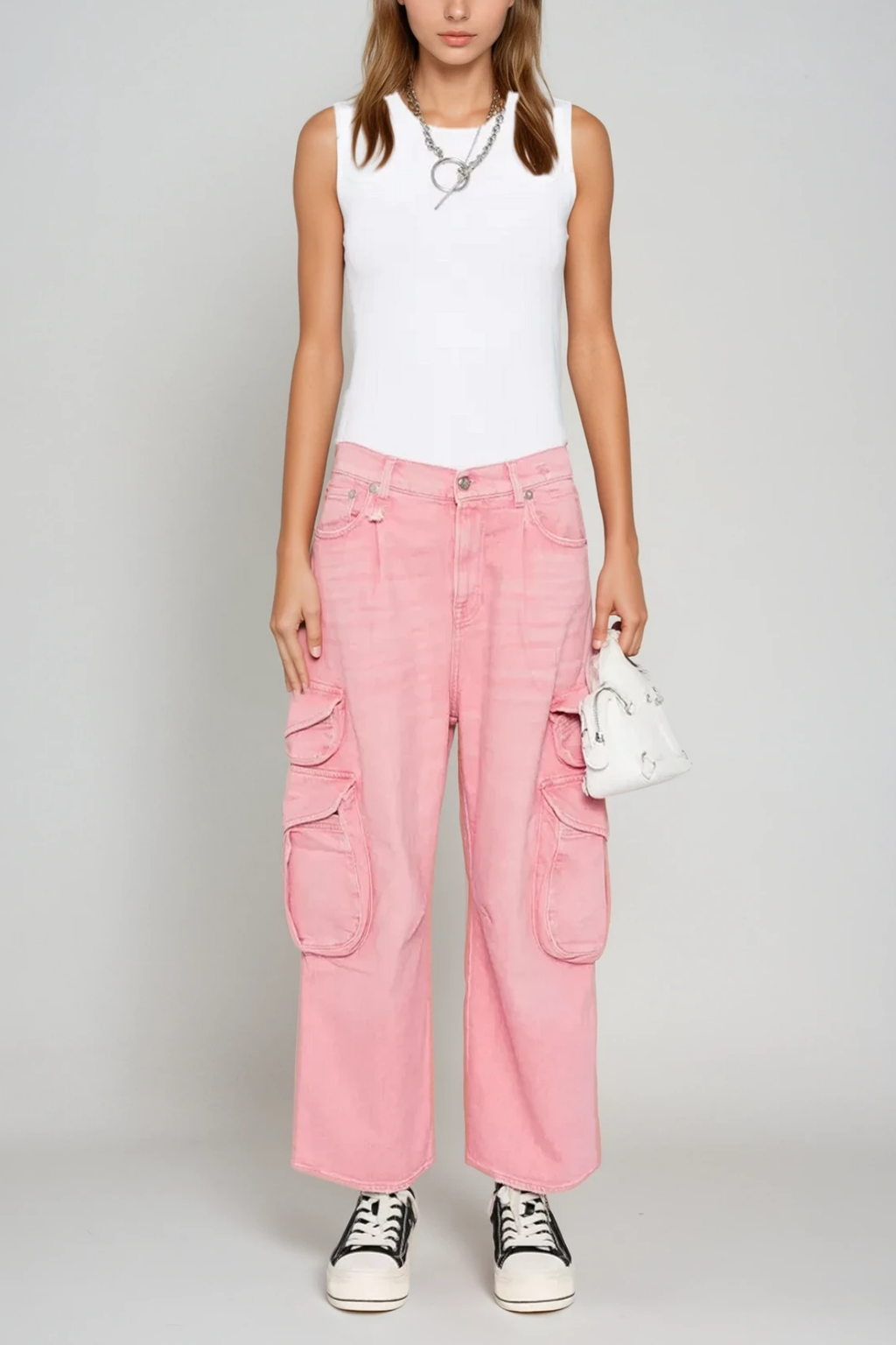 Bharata Bleached Pocket Cargo Jeans