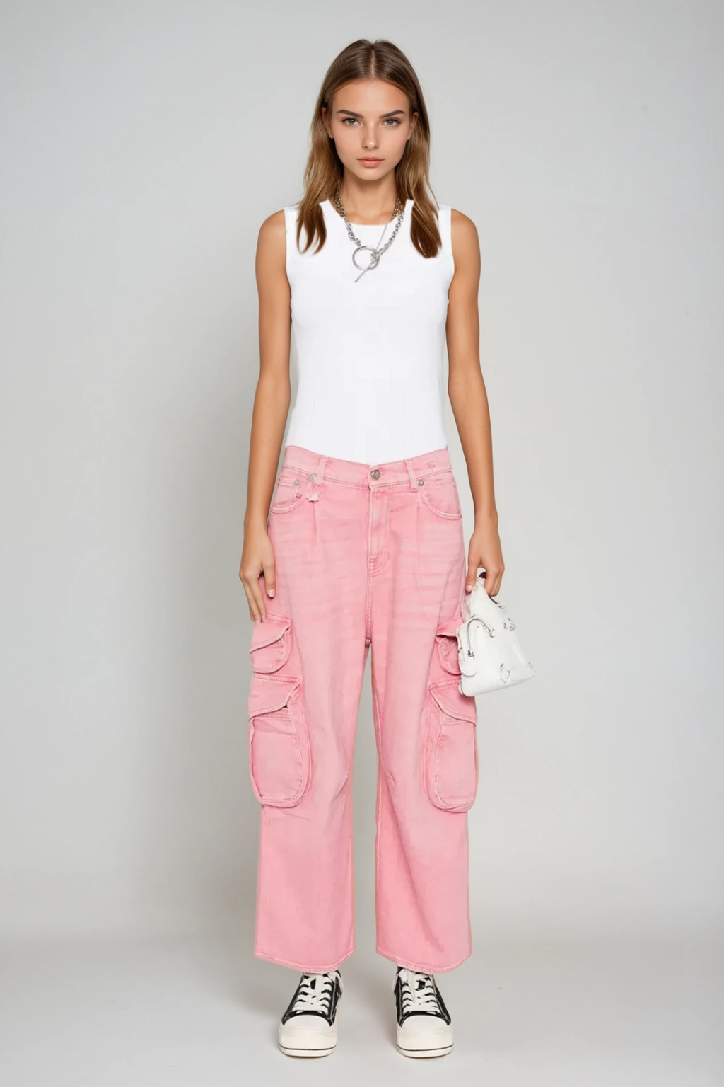 Bharata Bleached Pocket Cargo Jeans