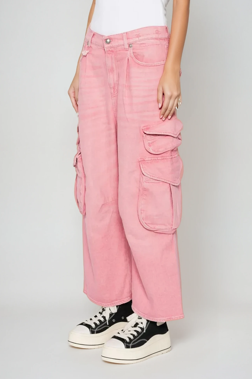 Bharata Bleached Pocket Cargo Jeans