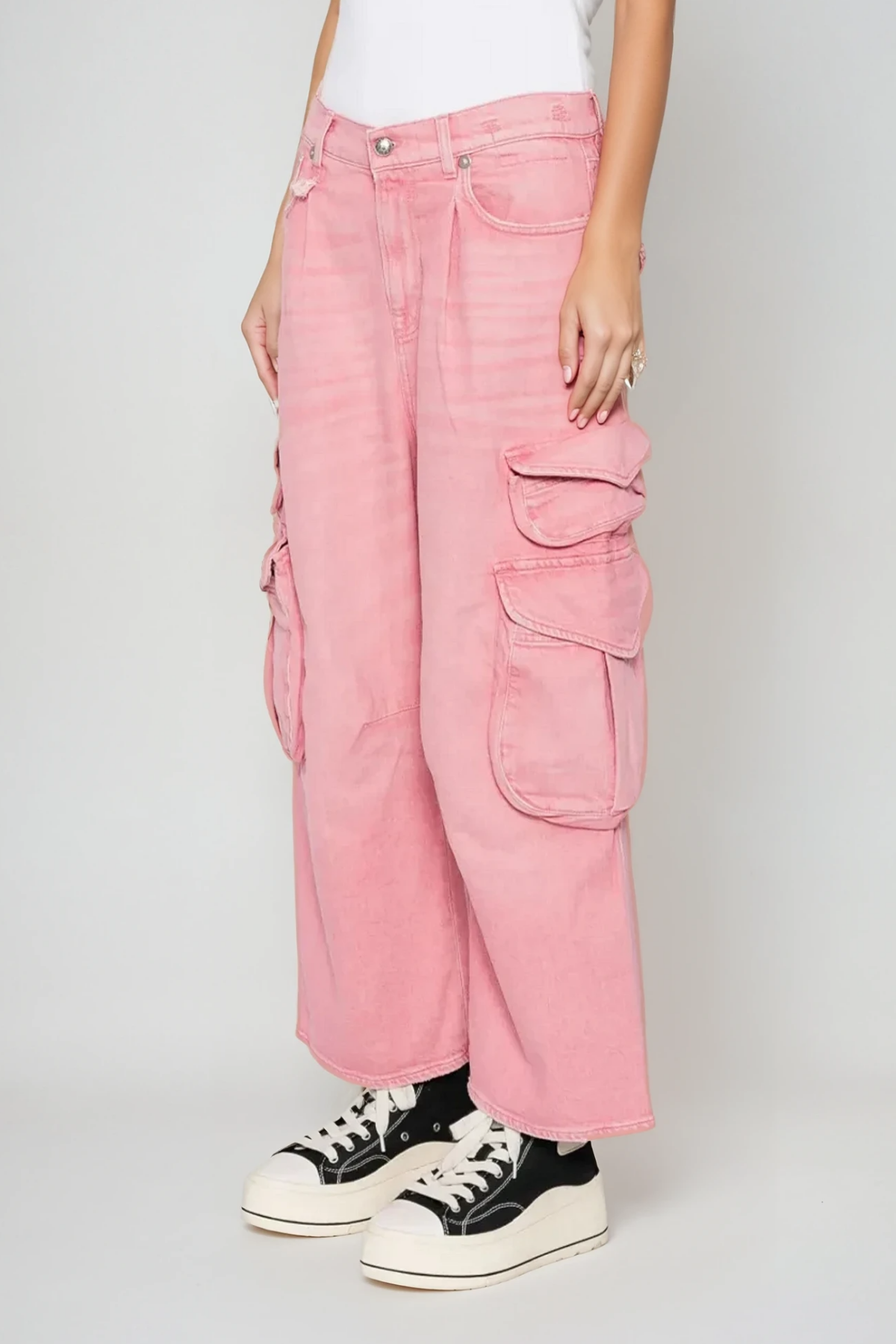 Bharata Bleached Pocket Cargo Jeans