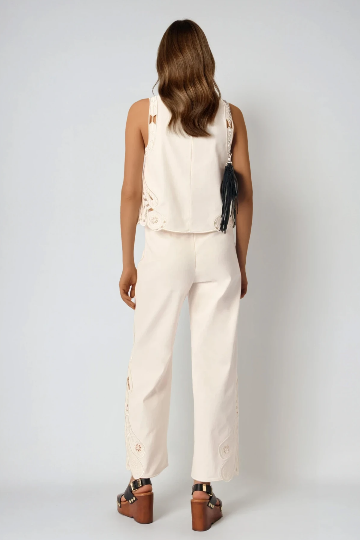 Bhavana Embroidered Cutout Pants Set