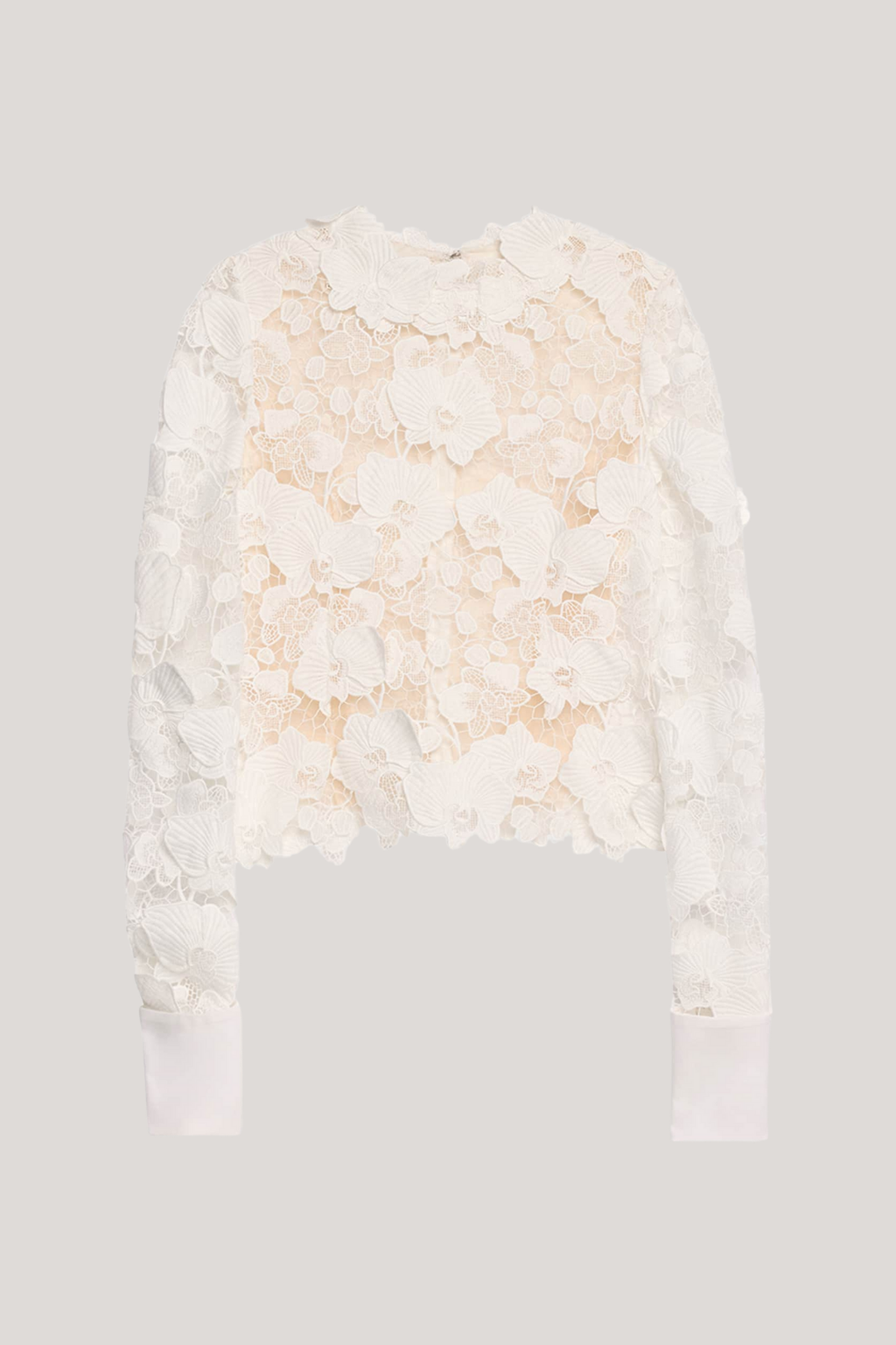 Bhishma Flower Cutout Lace Top