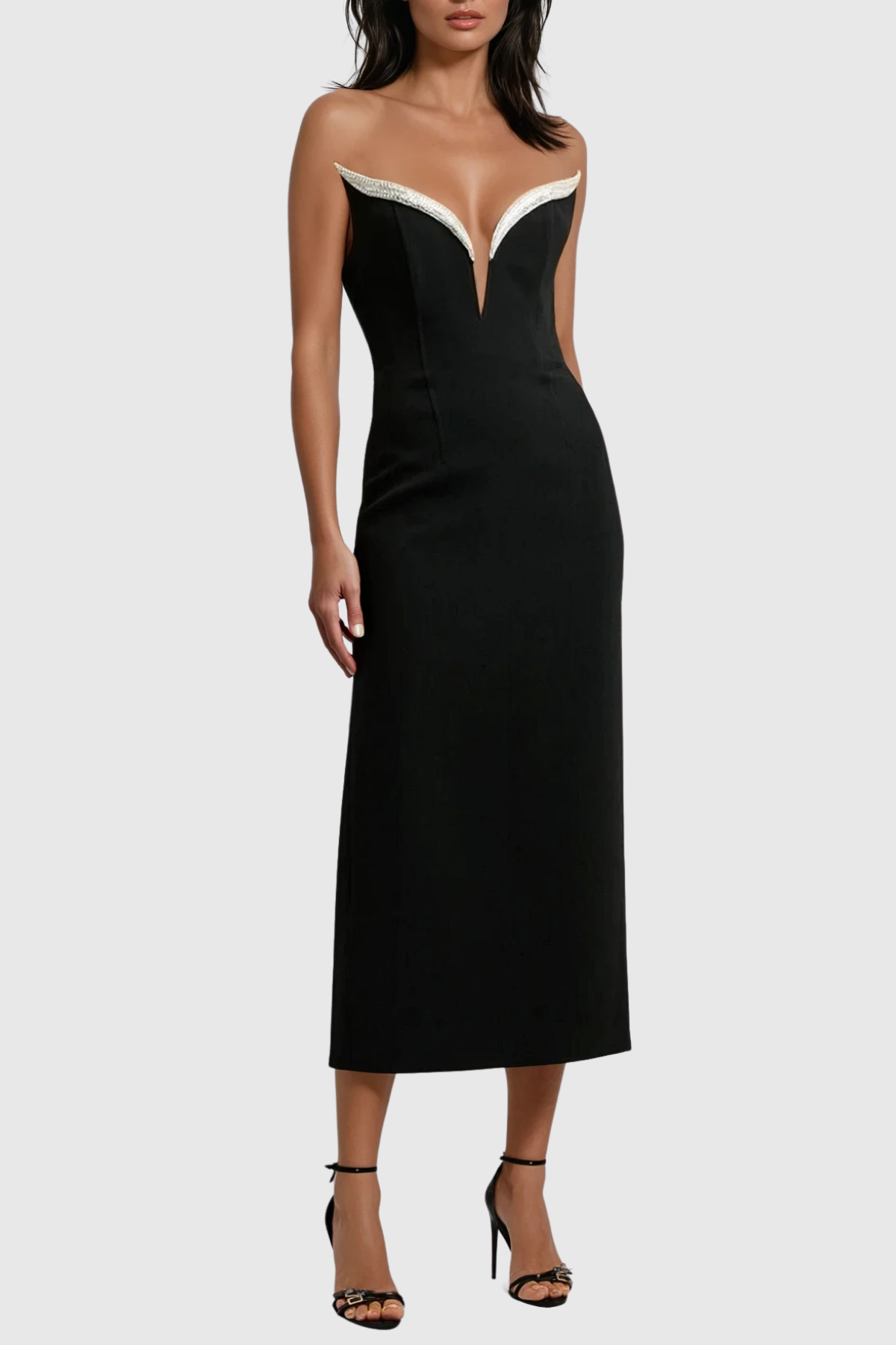 Bia Rhinestone Bandage Maxi Dress