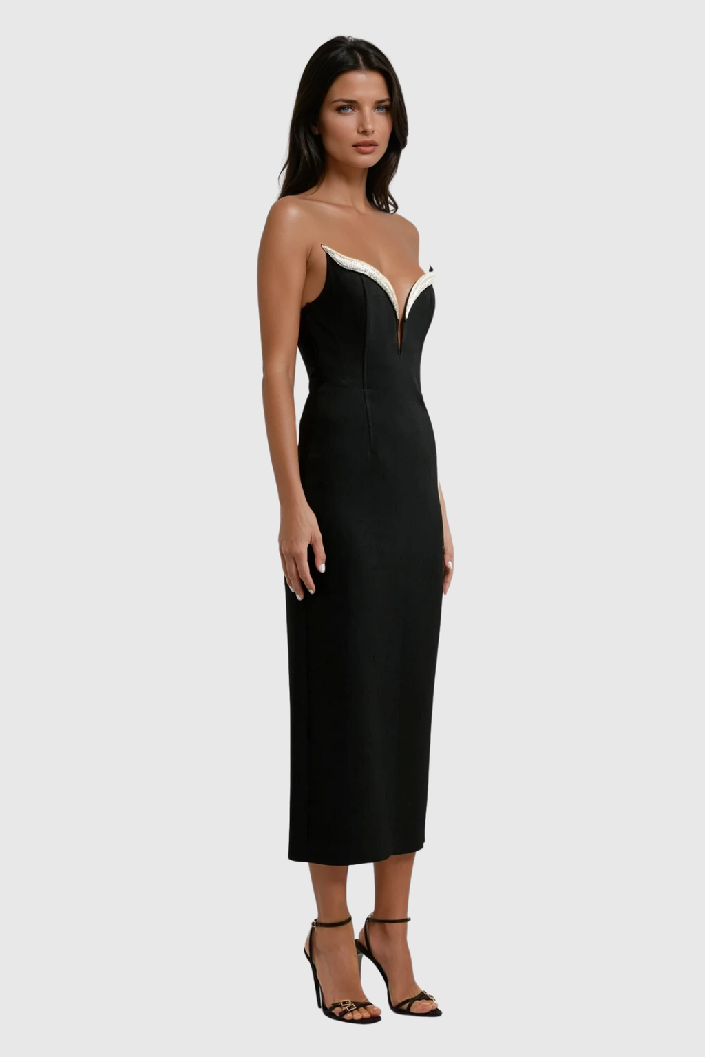 Bia Rhinestone Bandage Maxi Dress