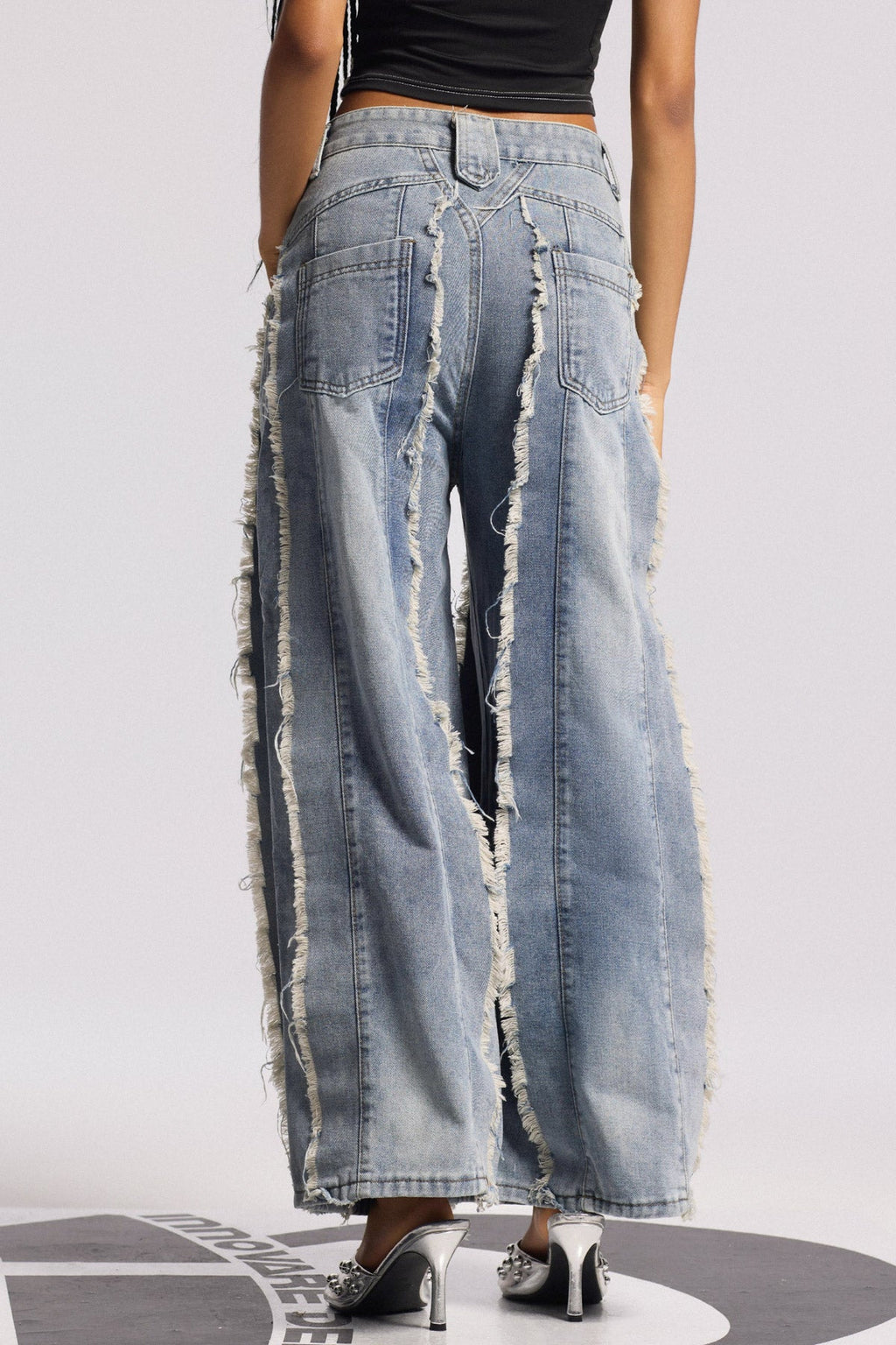 Biljana Fringe Straight Jeans