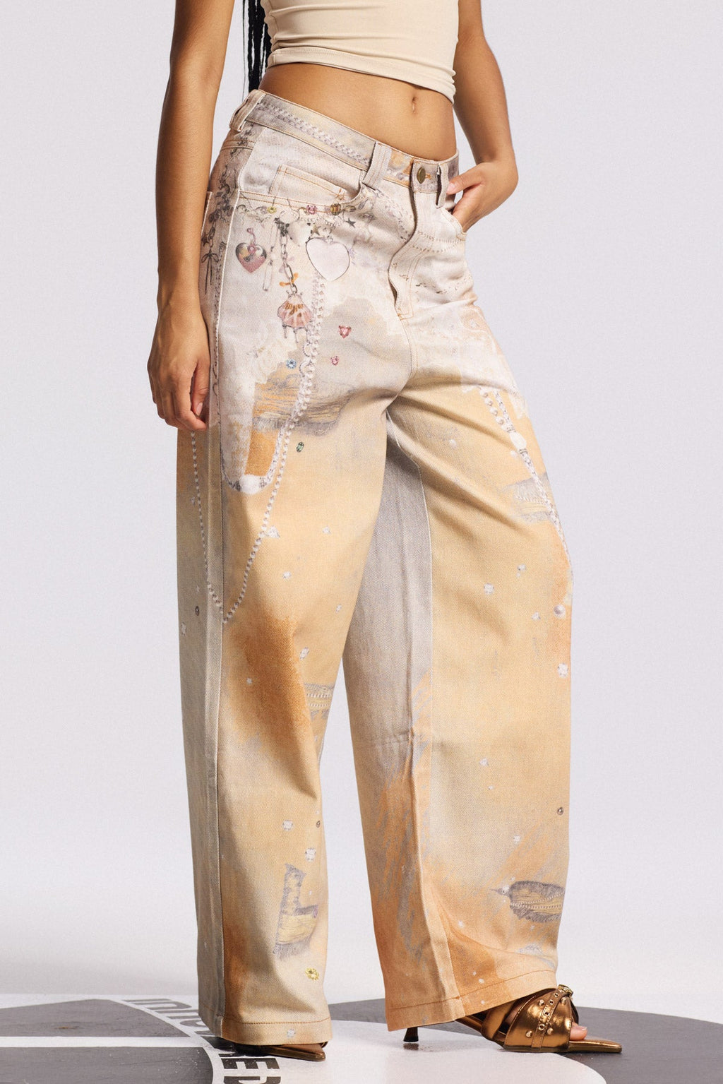 Bilqis Print Jeans