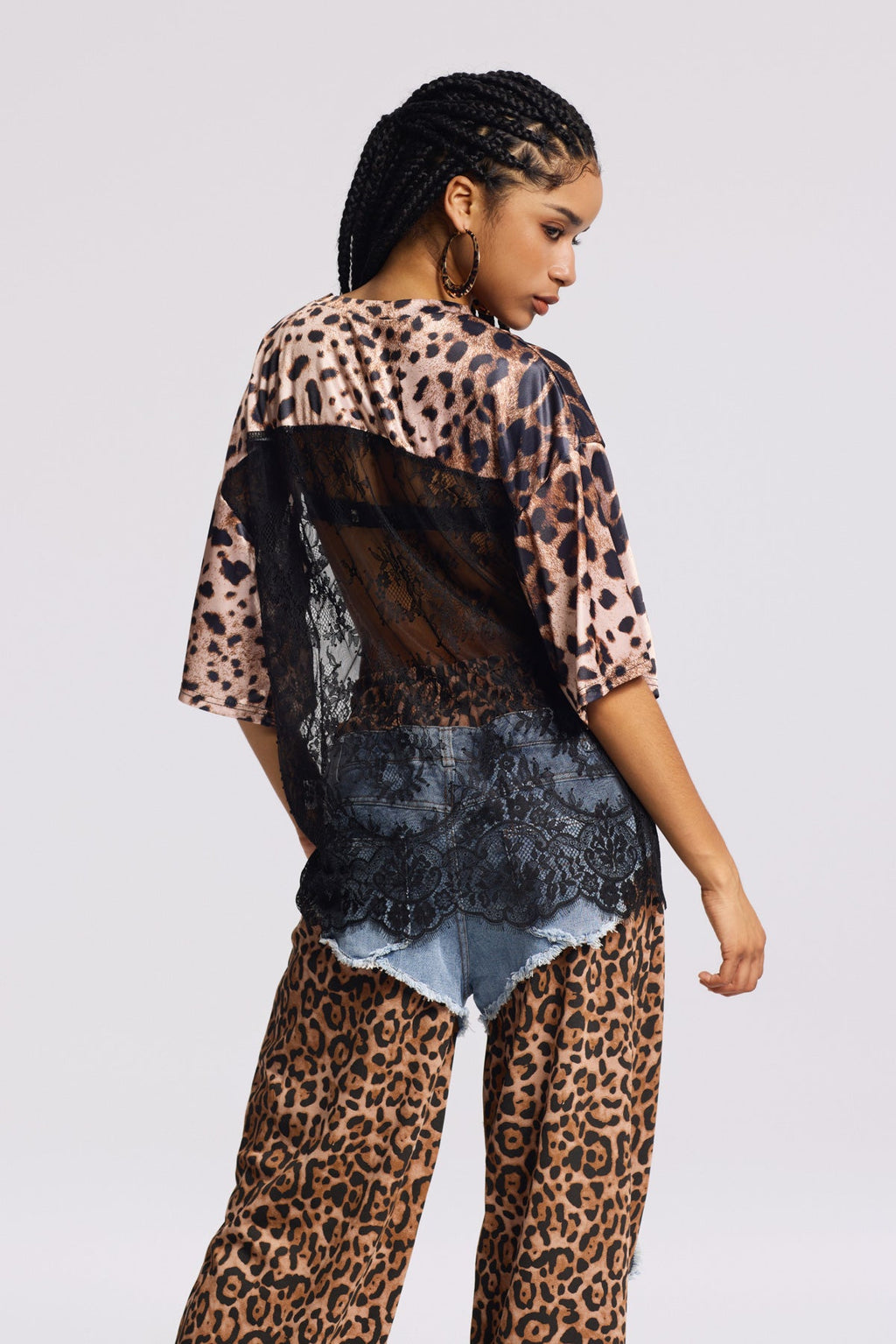 Binyamin Lace T Shirt In Brown