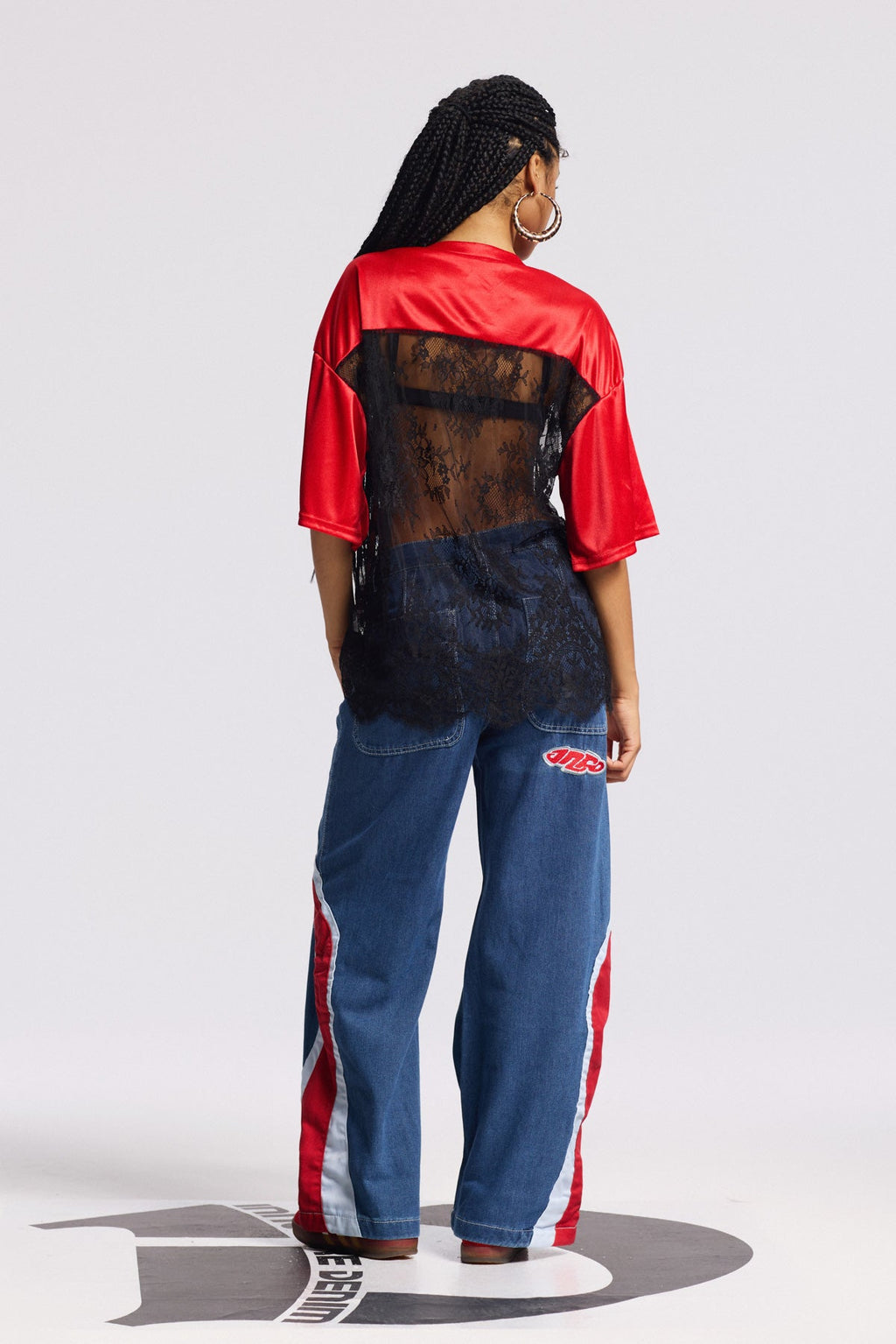 Binyamin Lace T Shirt In Red