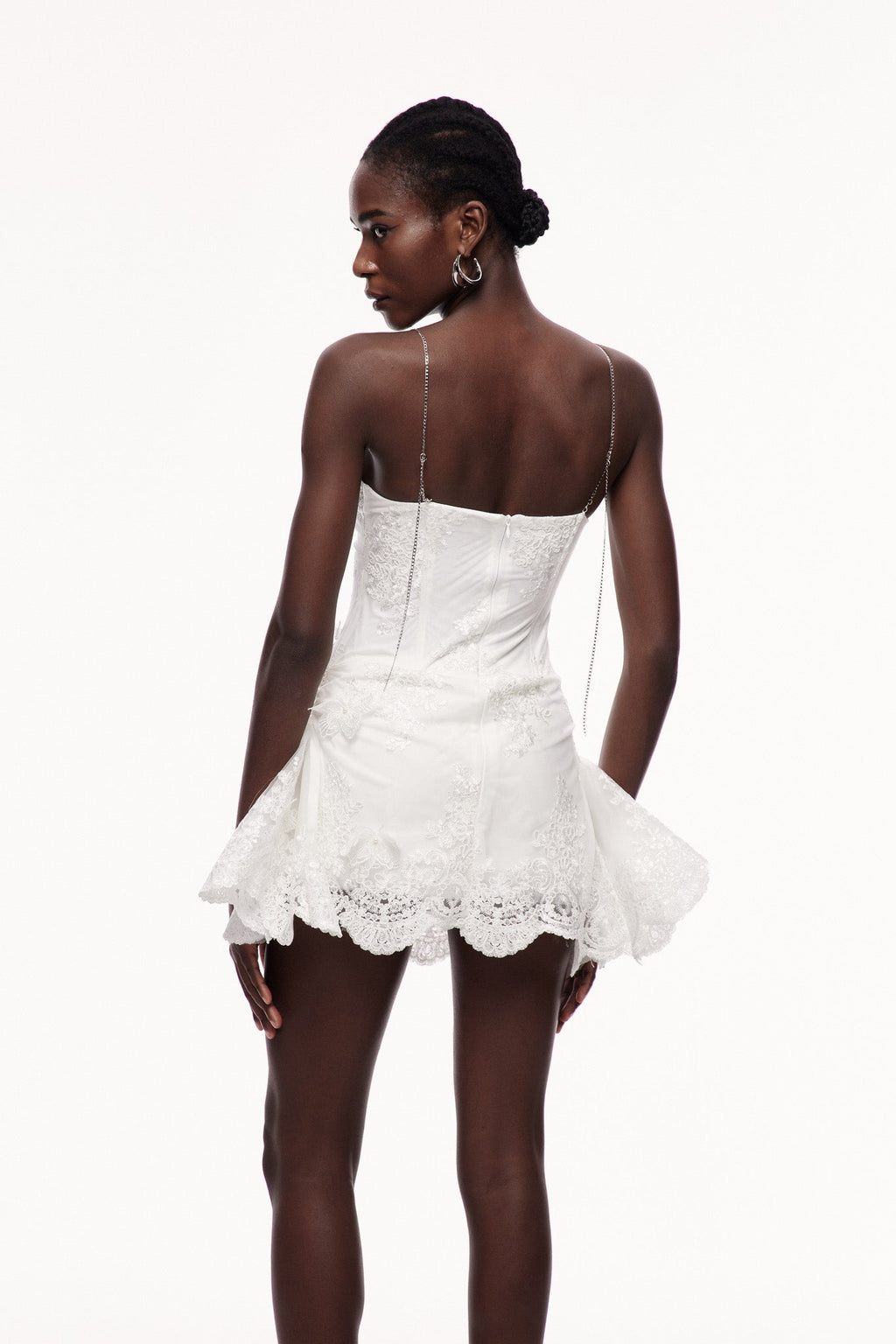 Bitya Mesh Lace Butterfly Mini Dress