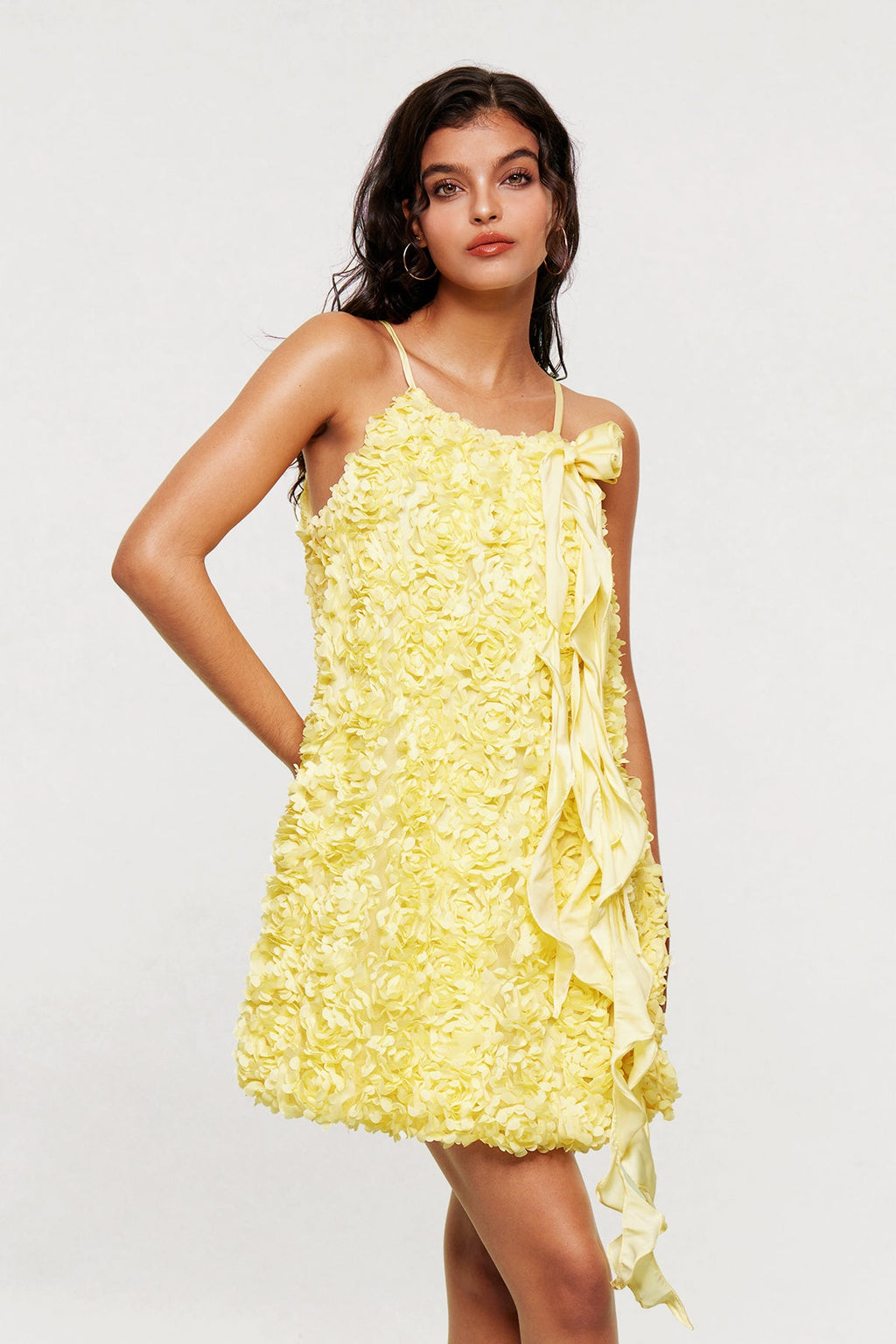 Blagica Flower Halter Neck Mini Dress