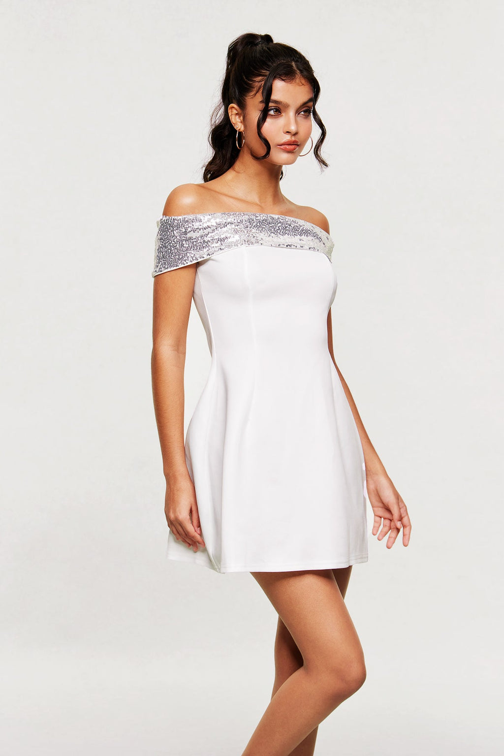 Blagovesta Strapless Sequin Mini Dress
