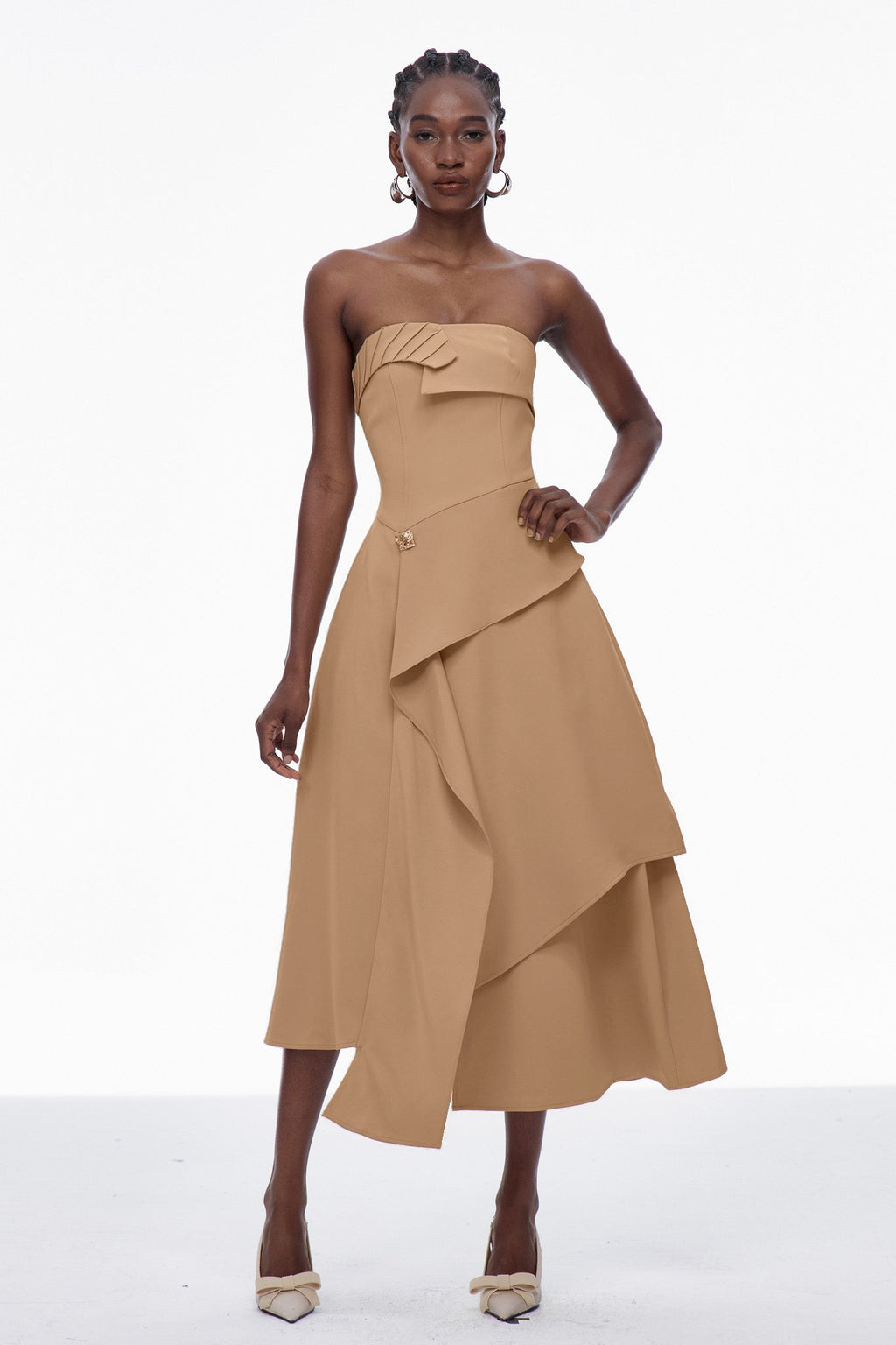 Bobby Strapless Asymmetric Maxi Dress