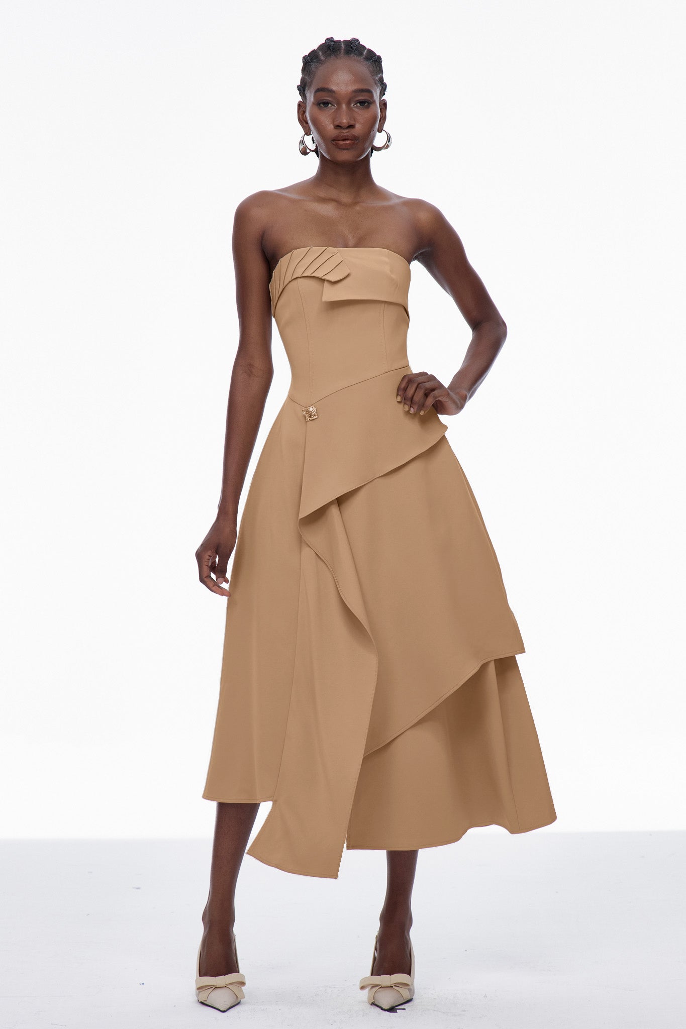 Bobby Strapless Asymmetric Maxi Dress