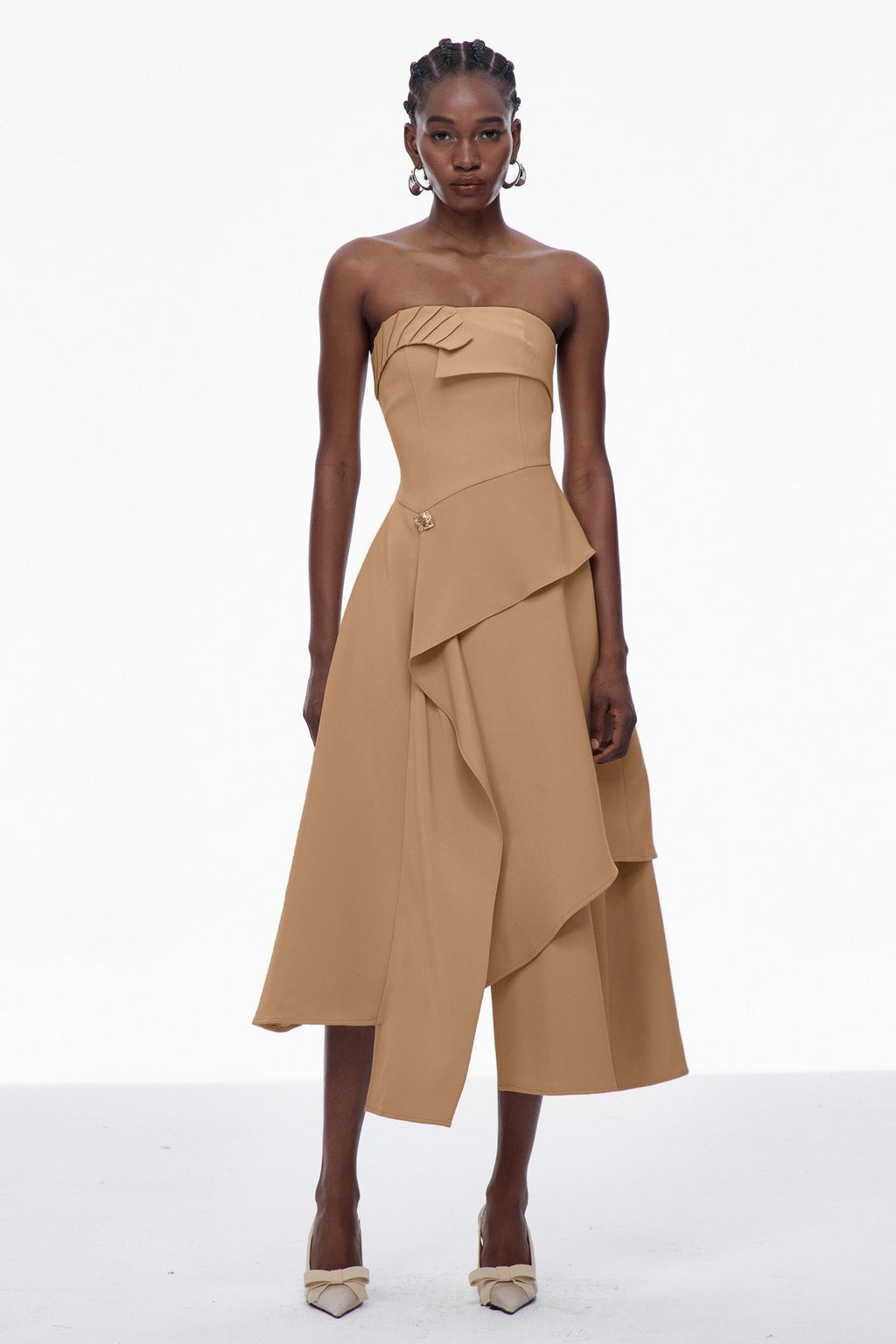 Bobby Strapless Asymmetric Maxi Dress