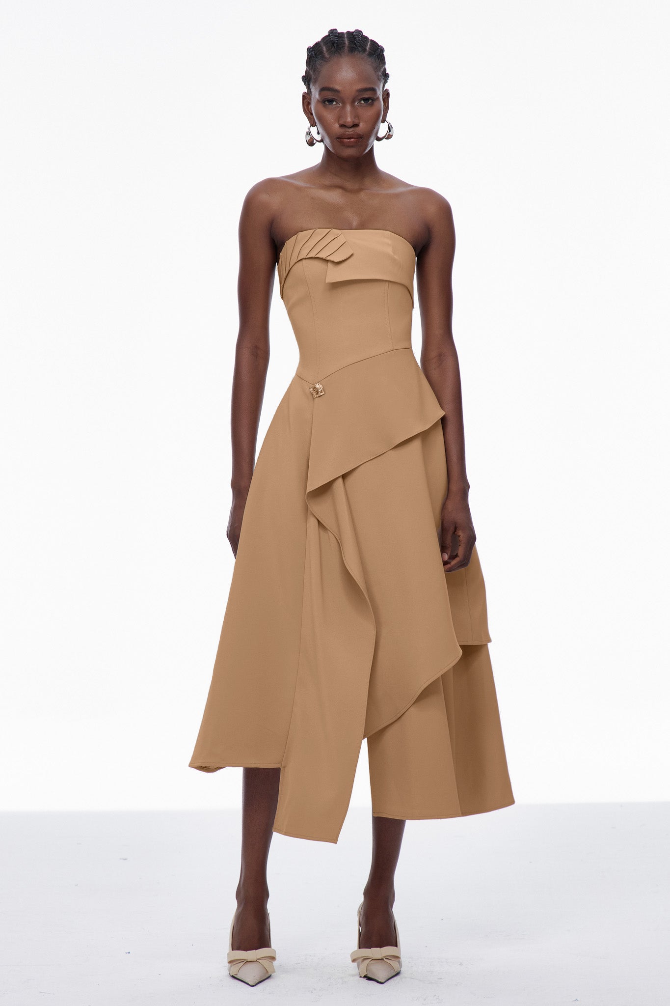 Bobby Strapless Asymmetric Maxi Dress