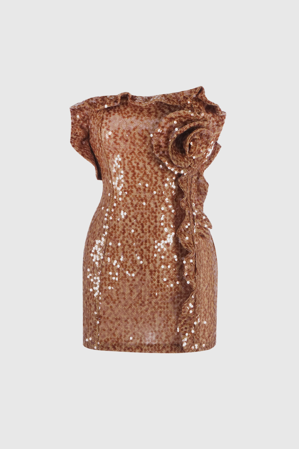 Bode Sequin Flower Mini Dress