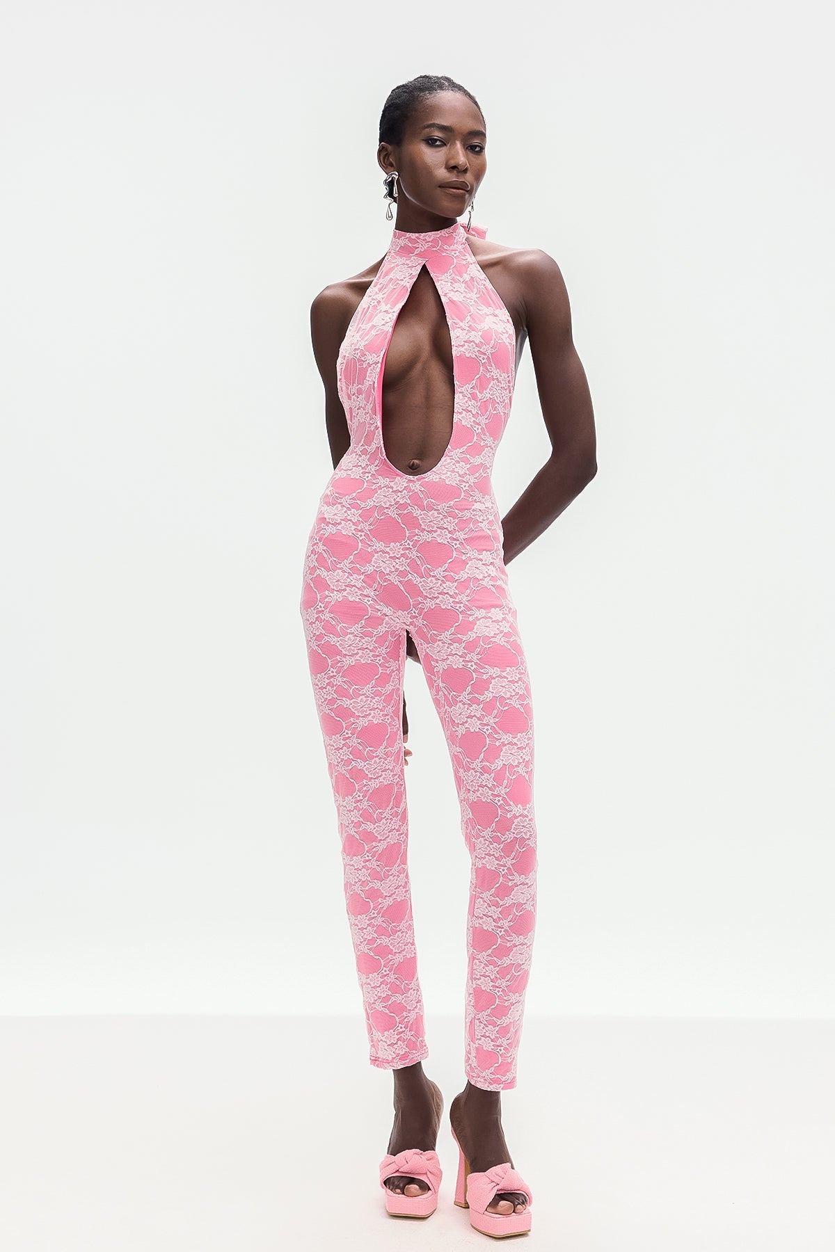 Bohumil Lace Cutout Jumpsuit