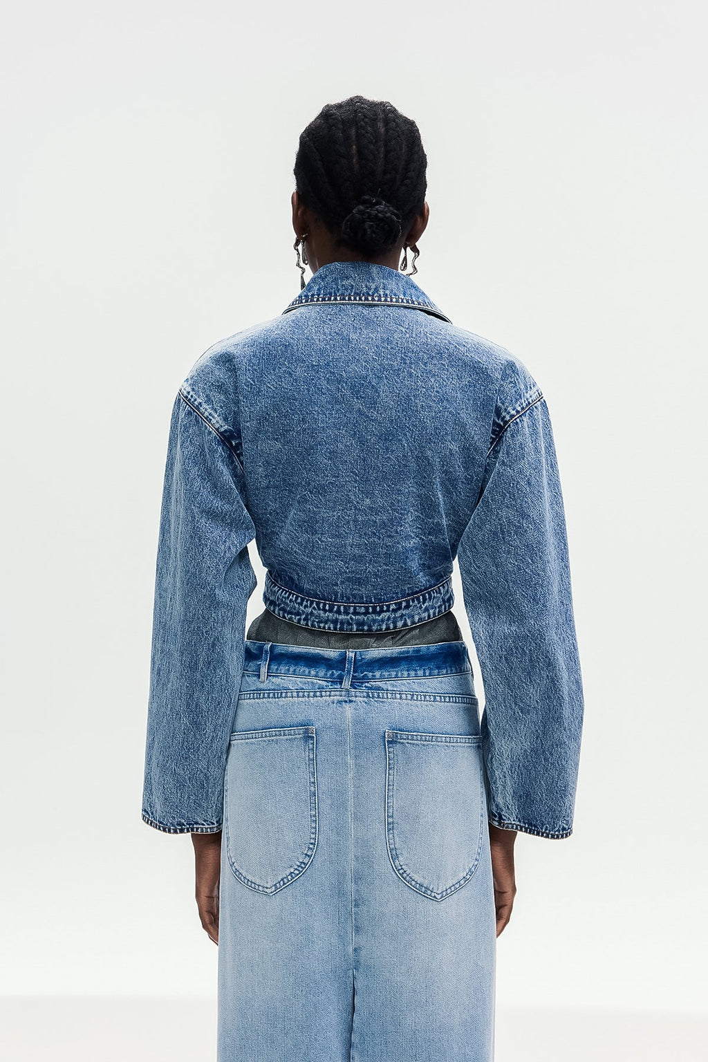 Bohuslava Asymmetric Denim Jacket