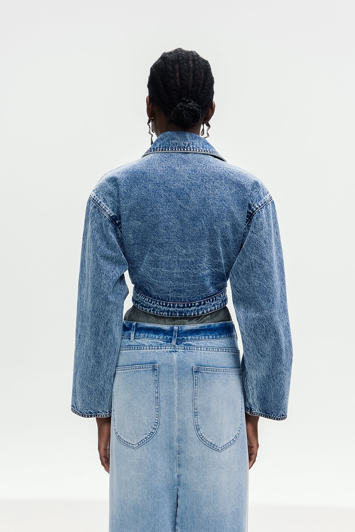 Bohuslava Asymmetric Denim Jacket