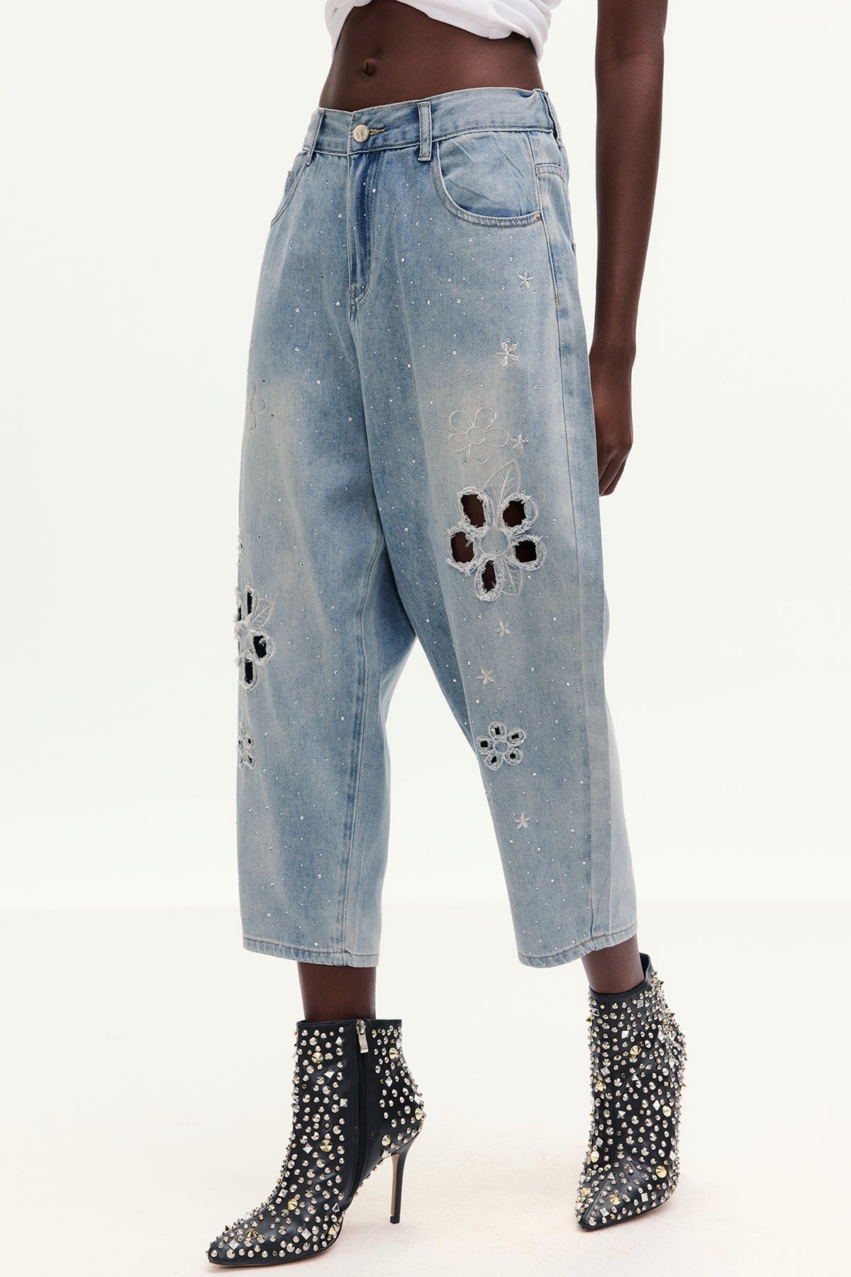 Boitumelo Flower Cutout Jeans
