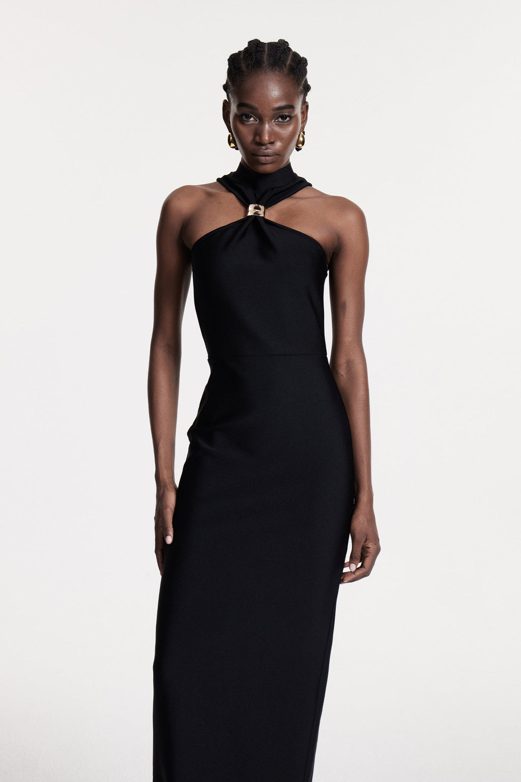 Borivoje Halter Neck Maxi Dress