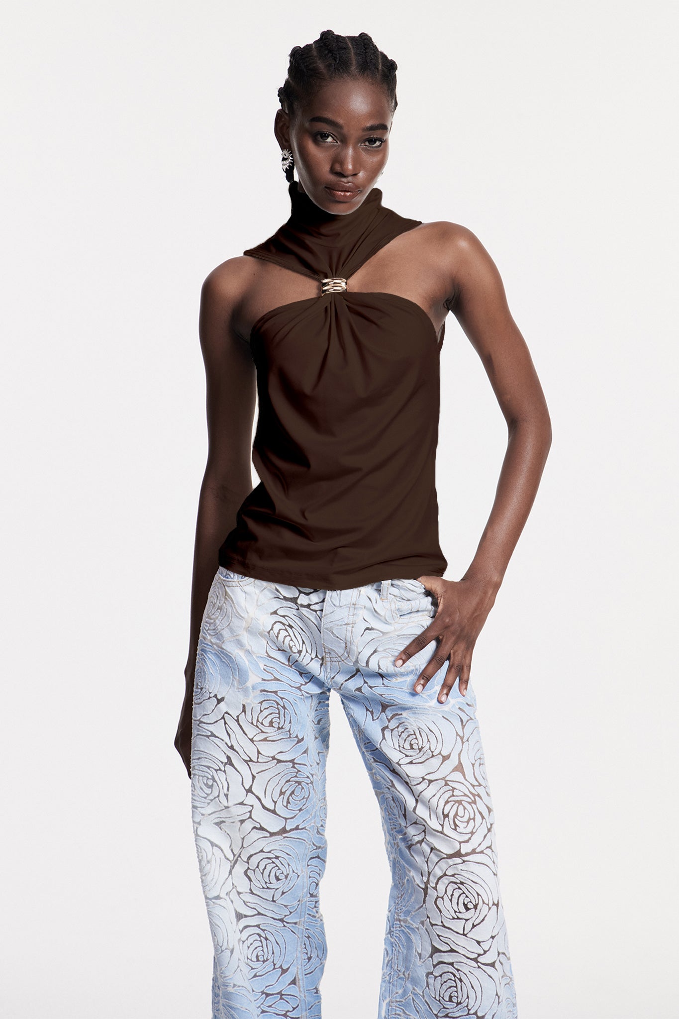 Borivoje Sleeveless Top In Brown
