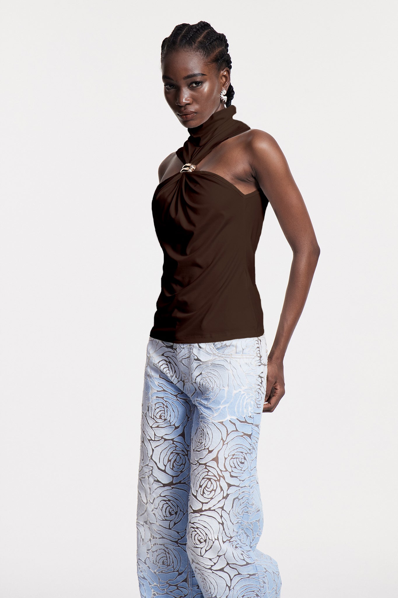 Borivoje Sleeveless Top In Brown