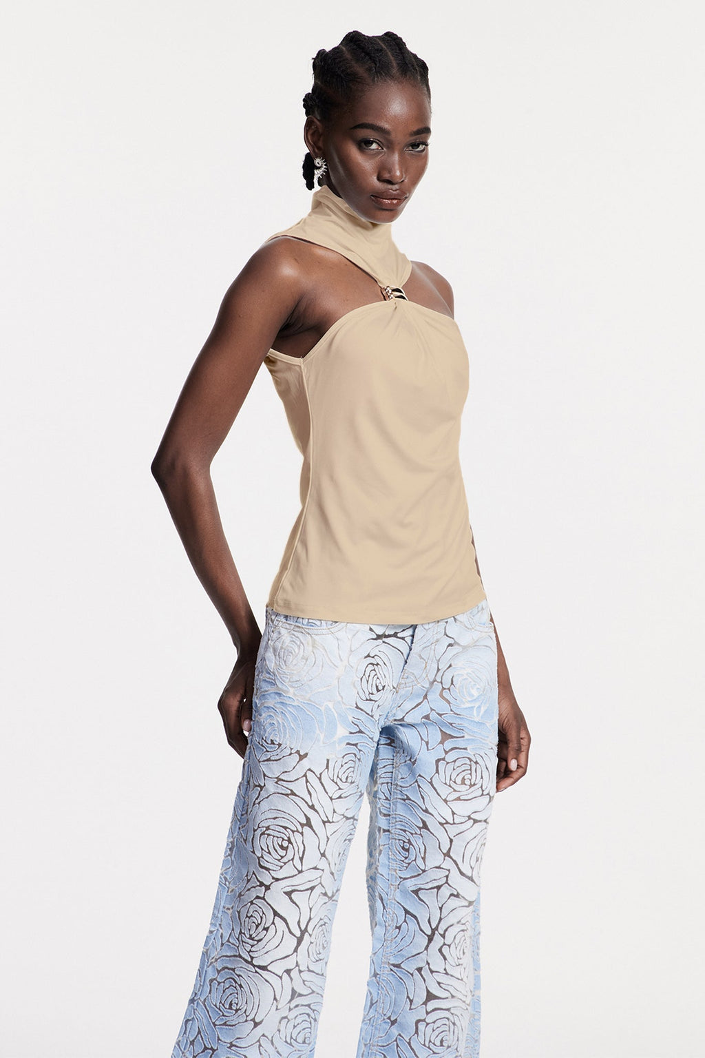 Borivoje Sleeveless Top In Khaki