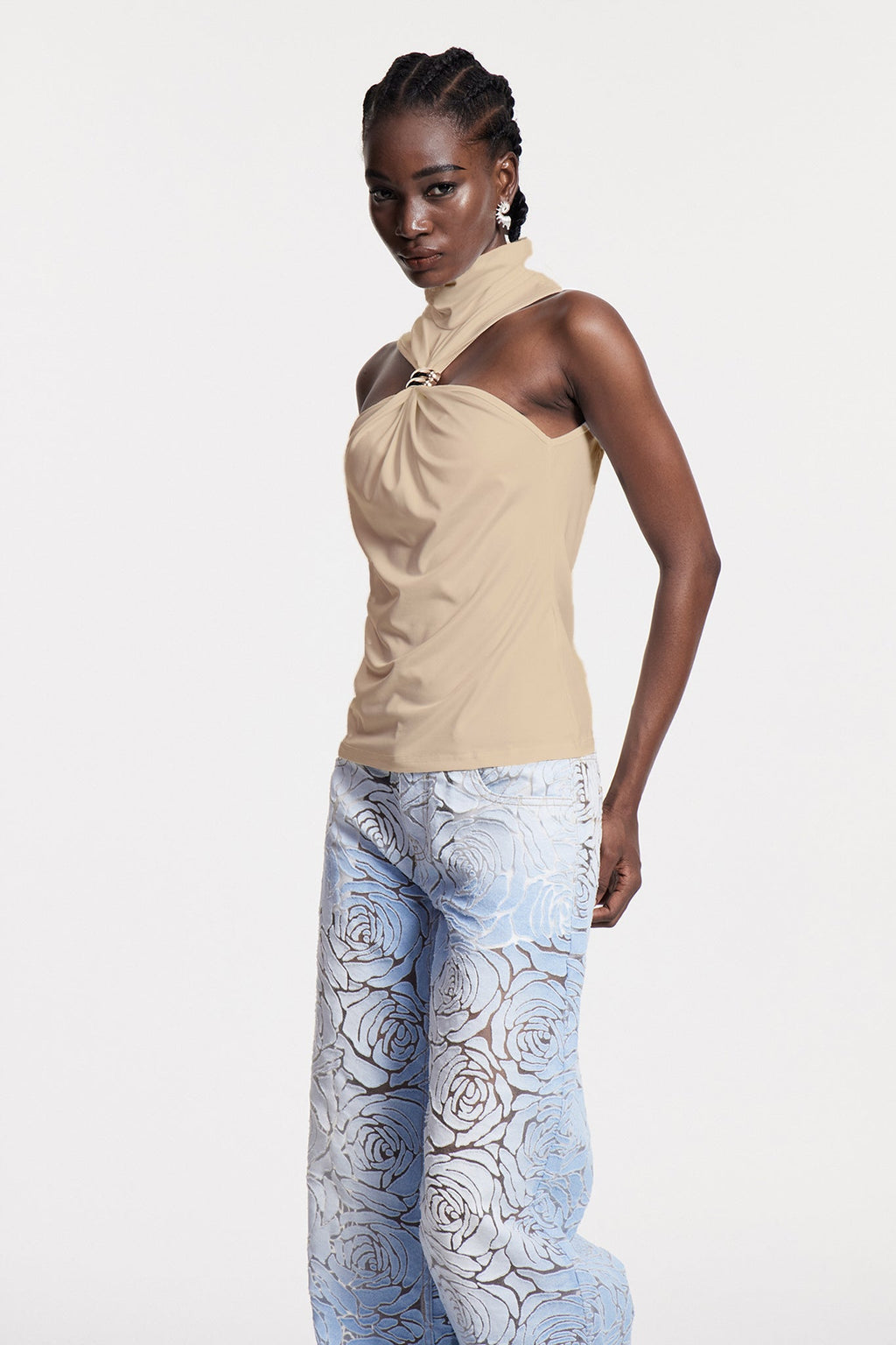 Borivoje Sleeveless Top In Khaki