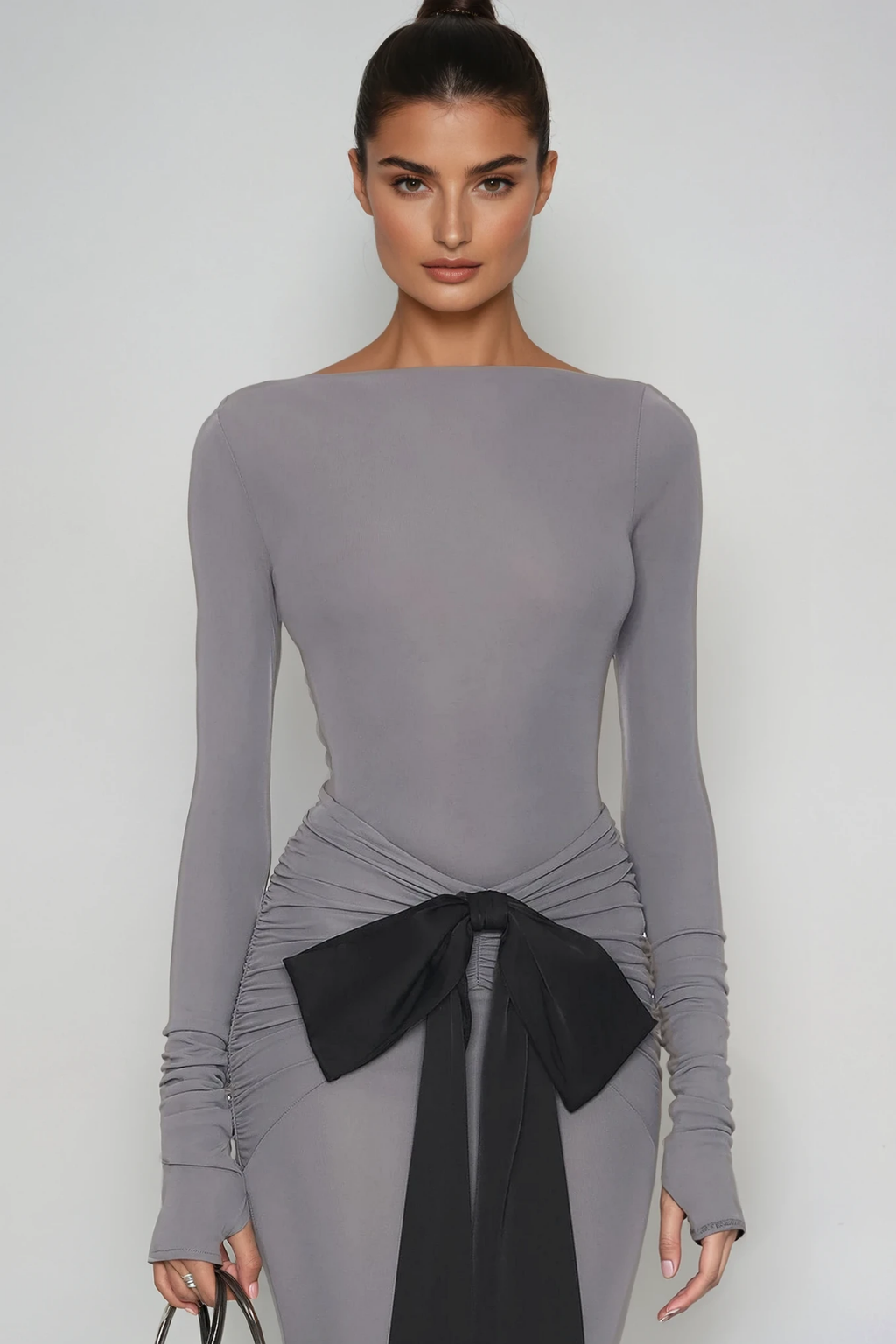 Borys Bow Ruch Maxi Dress