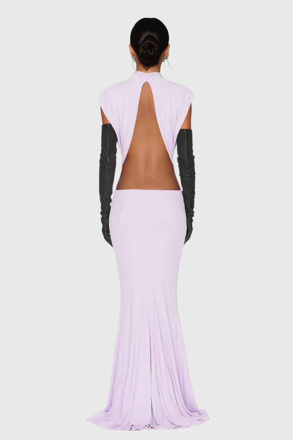 Borys Lace Up Cutout Bow Maxi Dress