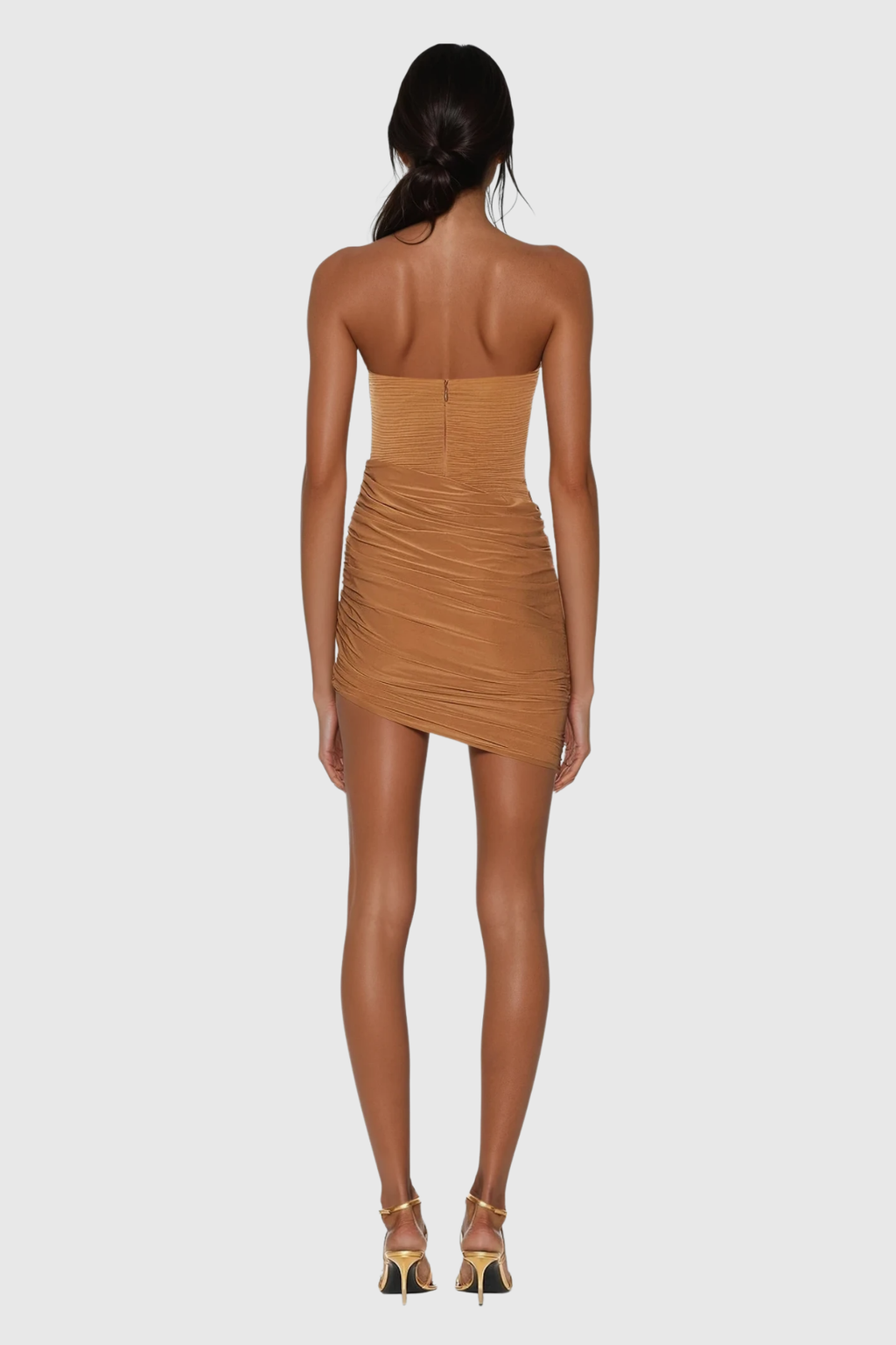 Bosse Ruch Halter Neck Mini Dress