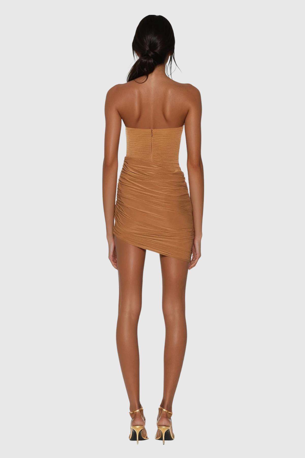 Bosse Ruch Halter Neck Mini Dress