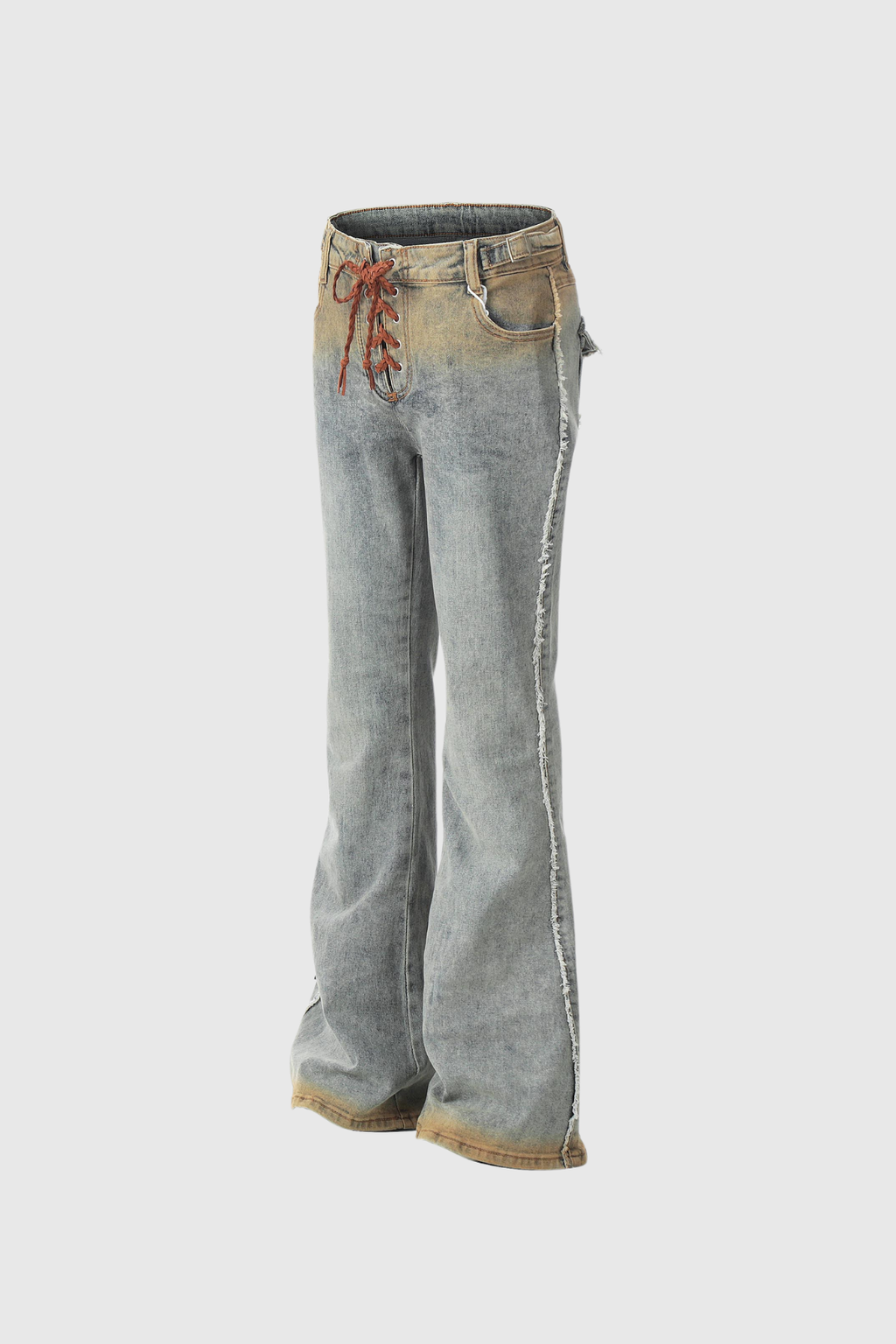 Bouchra Lace Up Hayley Jeans