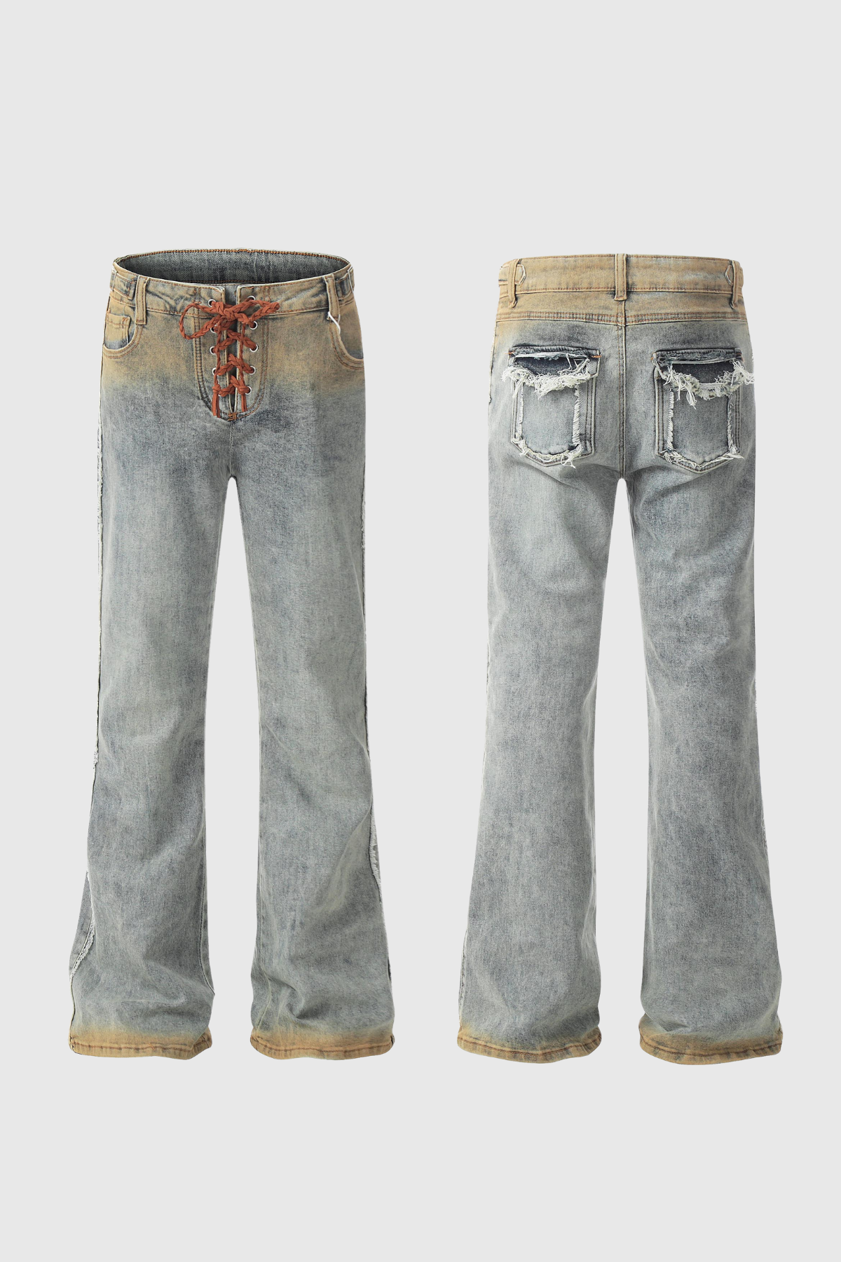 Bouchra Lace Up Hayley Jeans