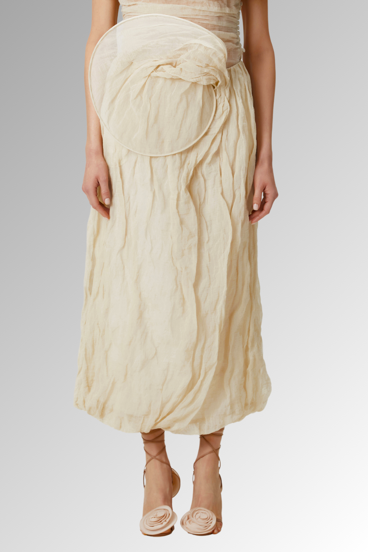 Boutros Ruch Flower Maxi Skirt