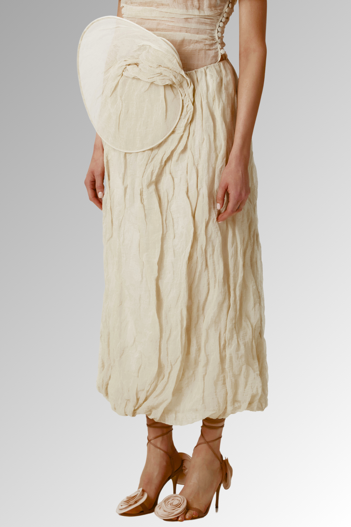 Boutros Ruch Flower Maxi Skirt