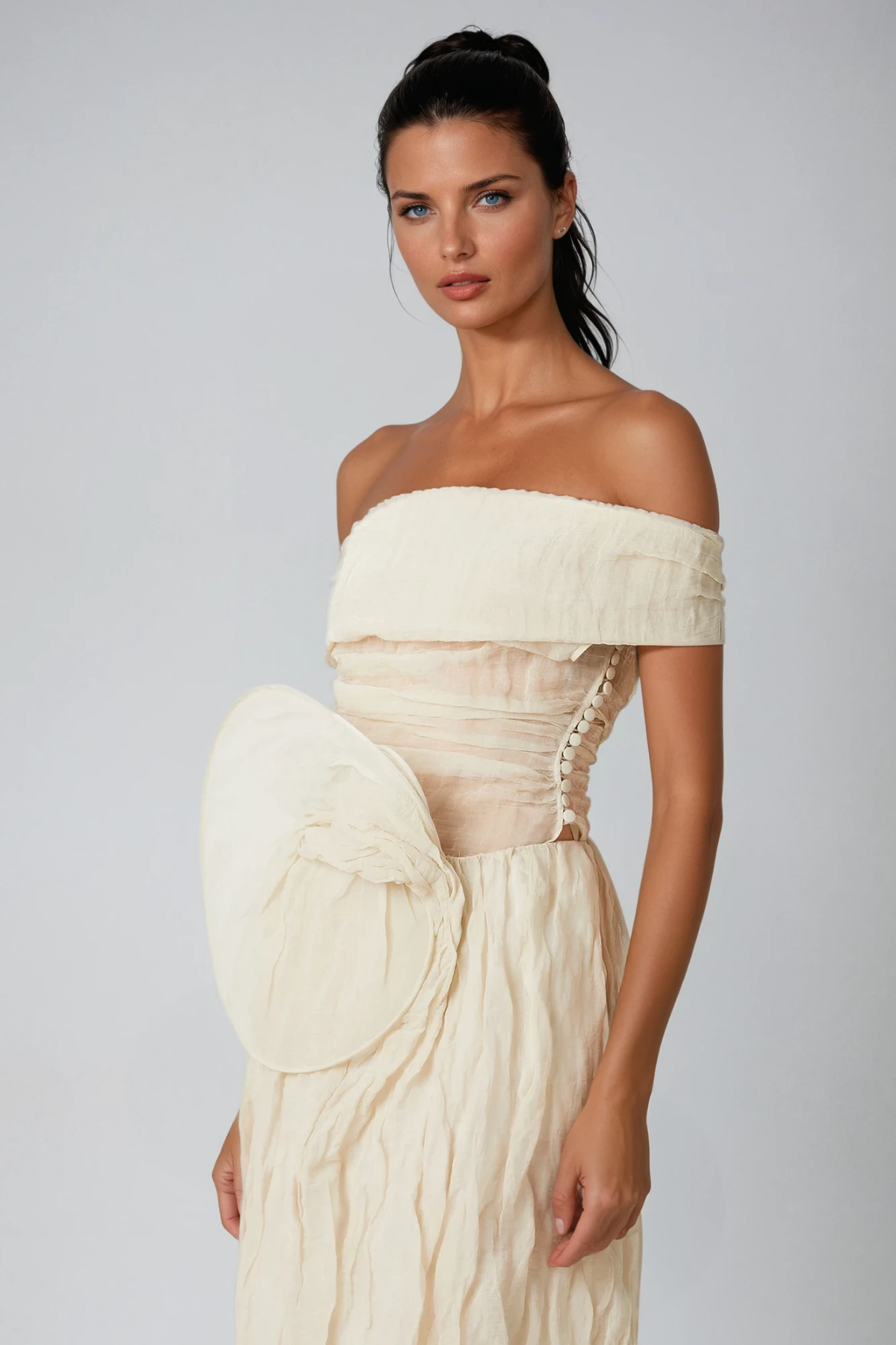 Boutros Ruch Flower Strapless Top