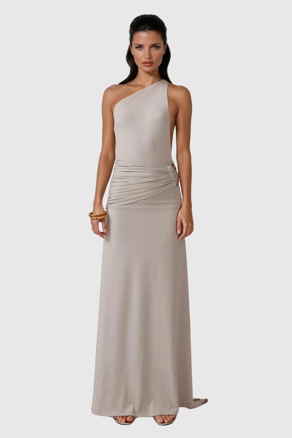 Bowen One Shouder Backless Maxi Dress