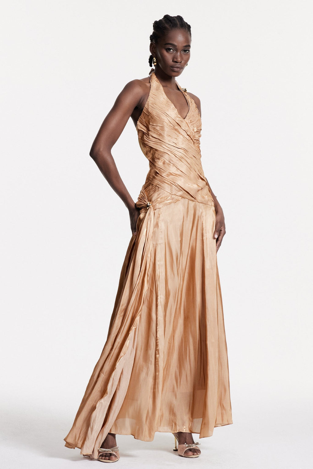 Boyce Ruch Plunge Maxi Dress