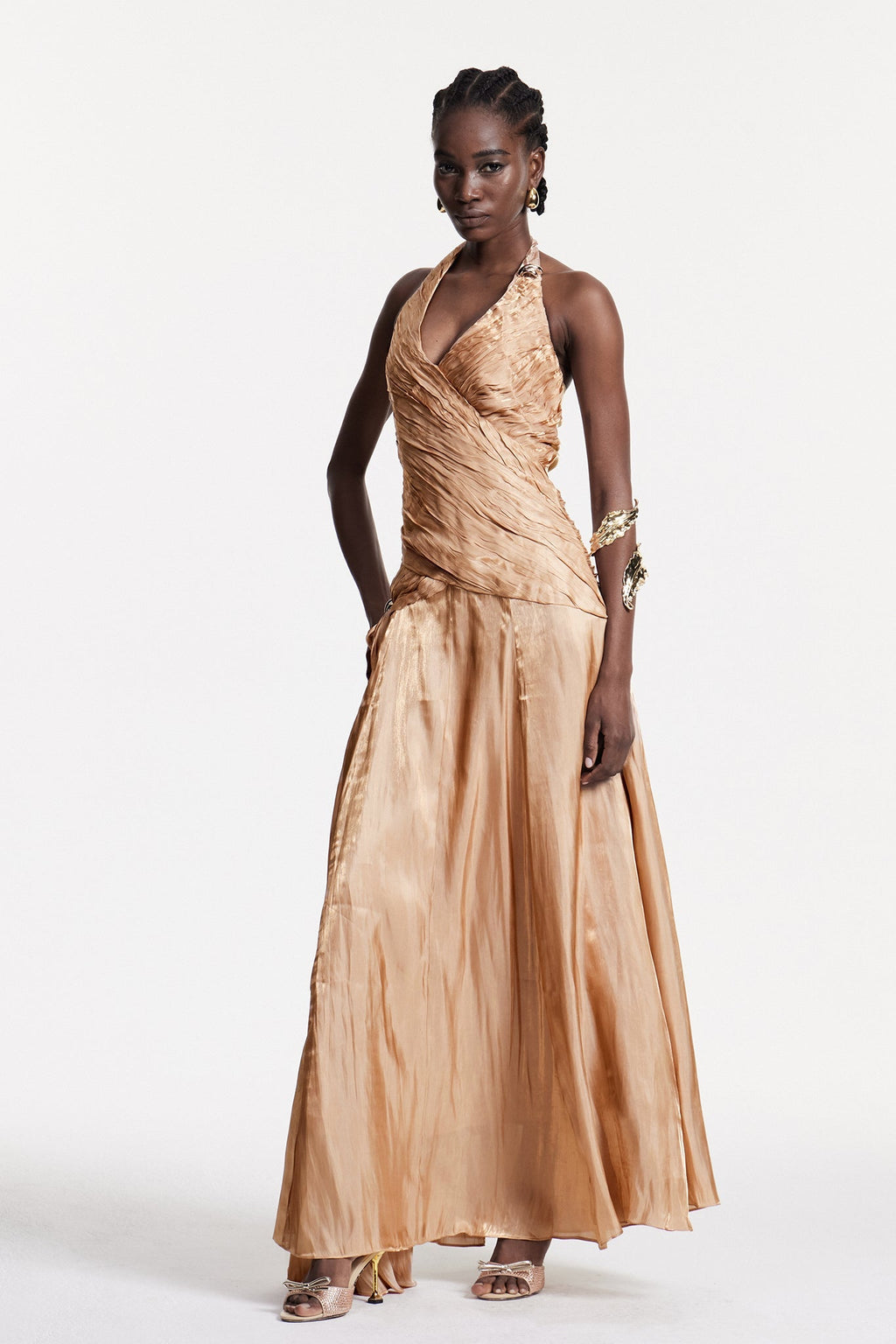 Boyce Ruch Plunge Maxi Dress