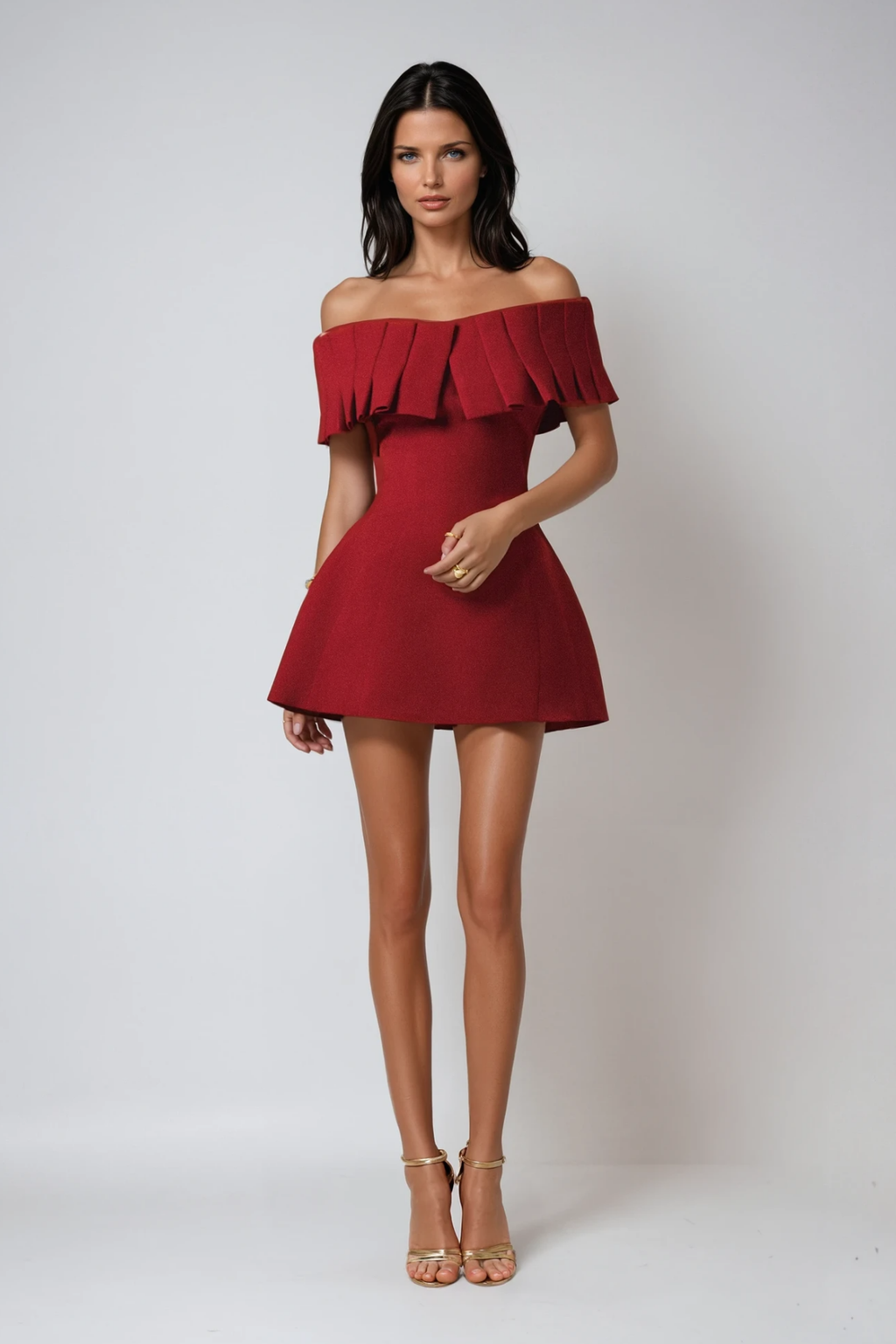 Braam Strapless Ruch Mini Dress
