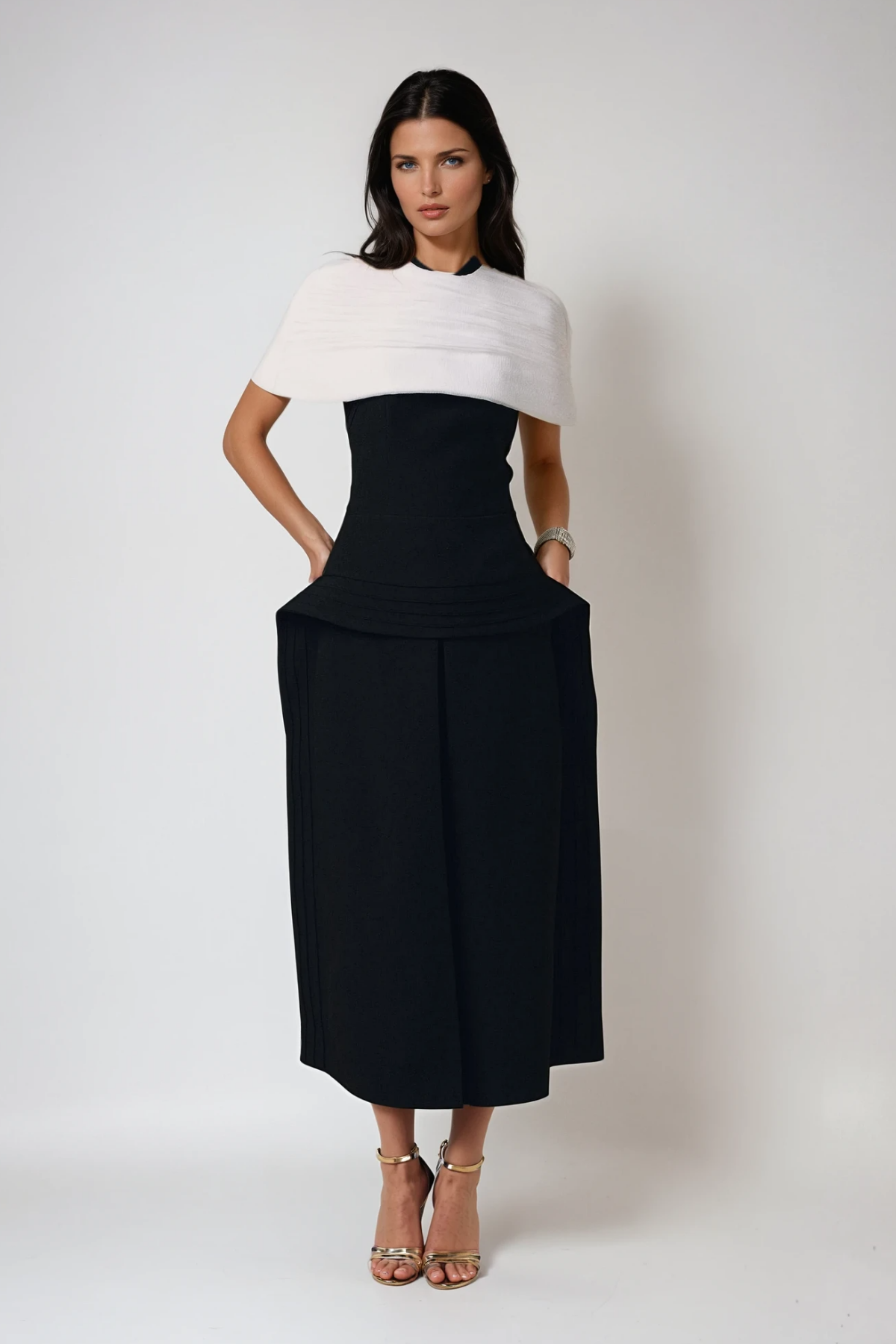 Brad Shawl Two Piece Maxi Dress