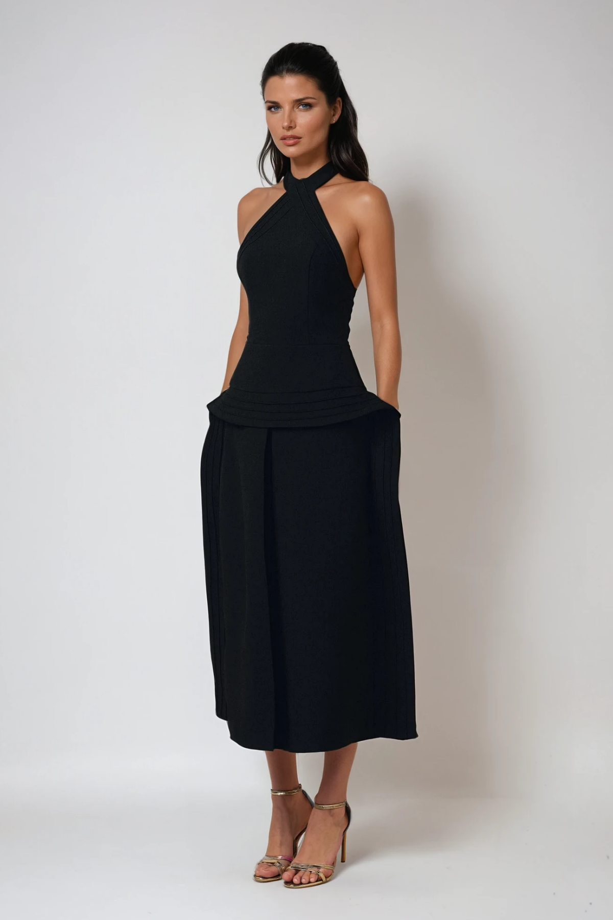 Brad Shawl Two Piece Maxi Dress